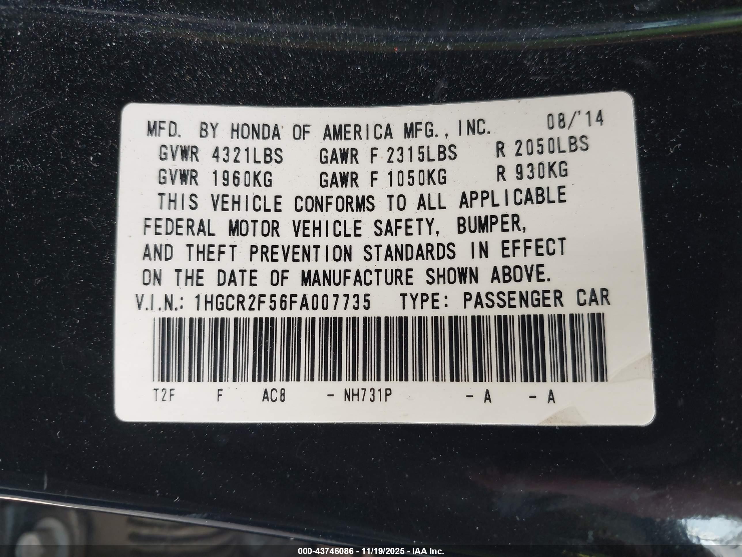 HONDA ACCORD image 9