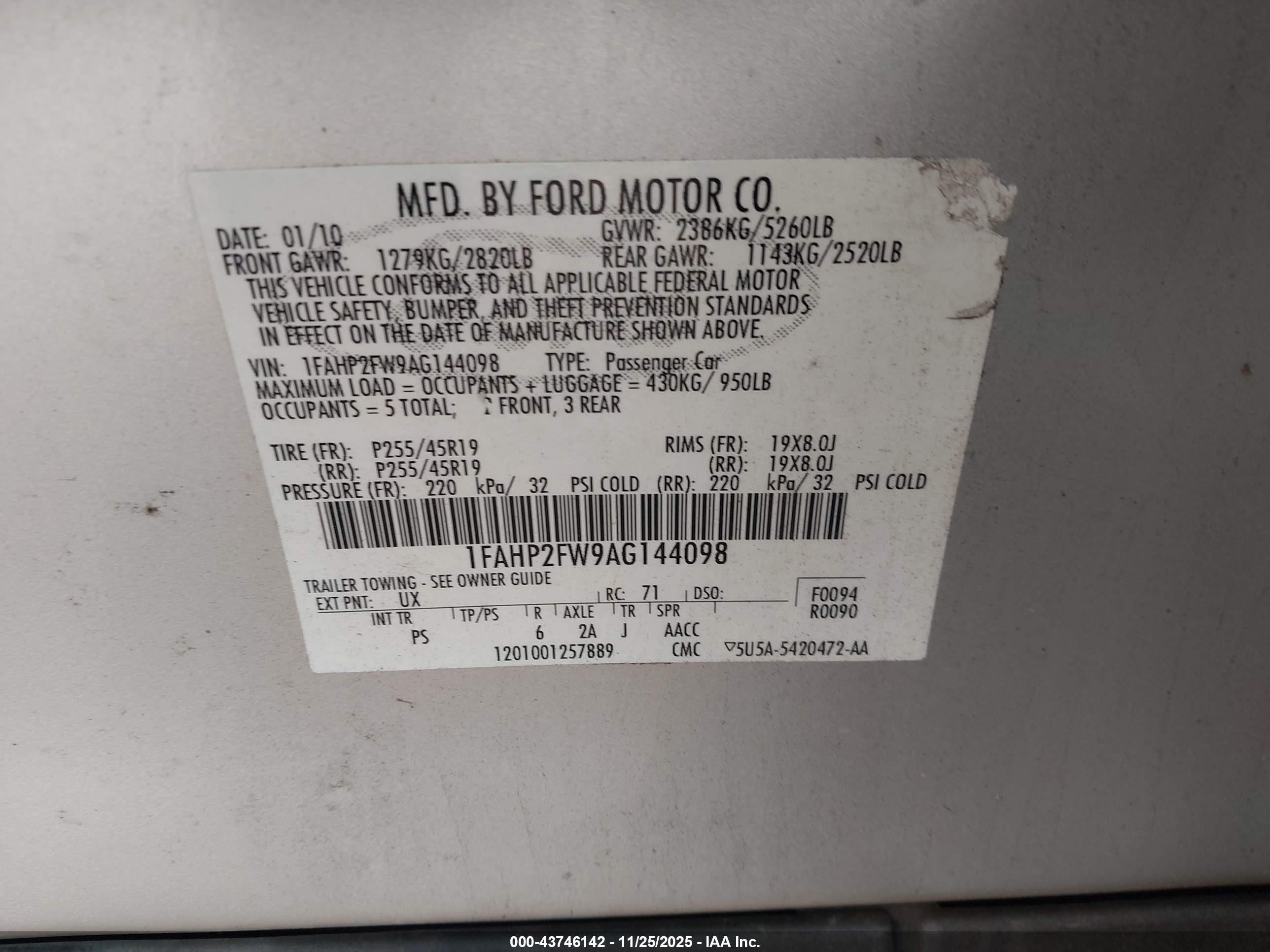 FORD TAURUS image 9