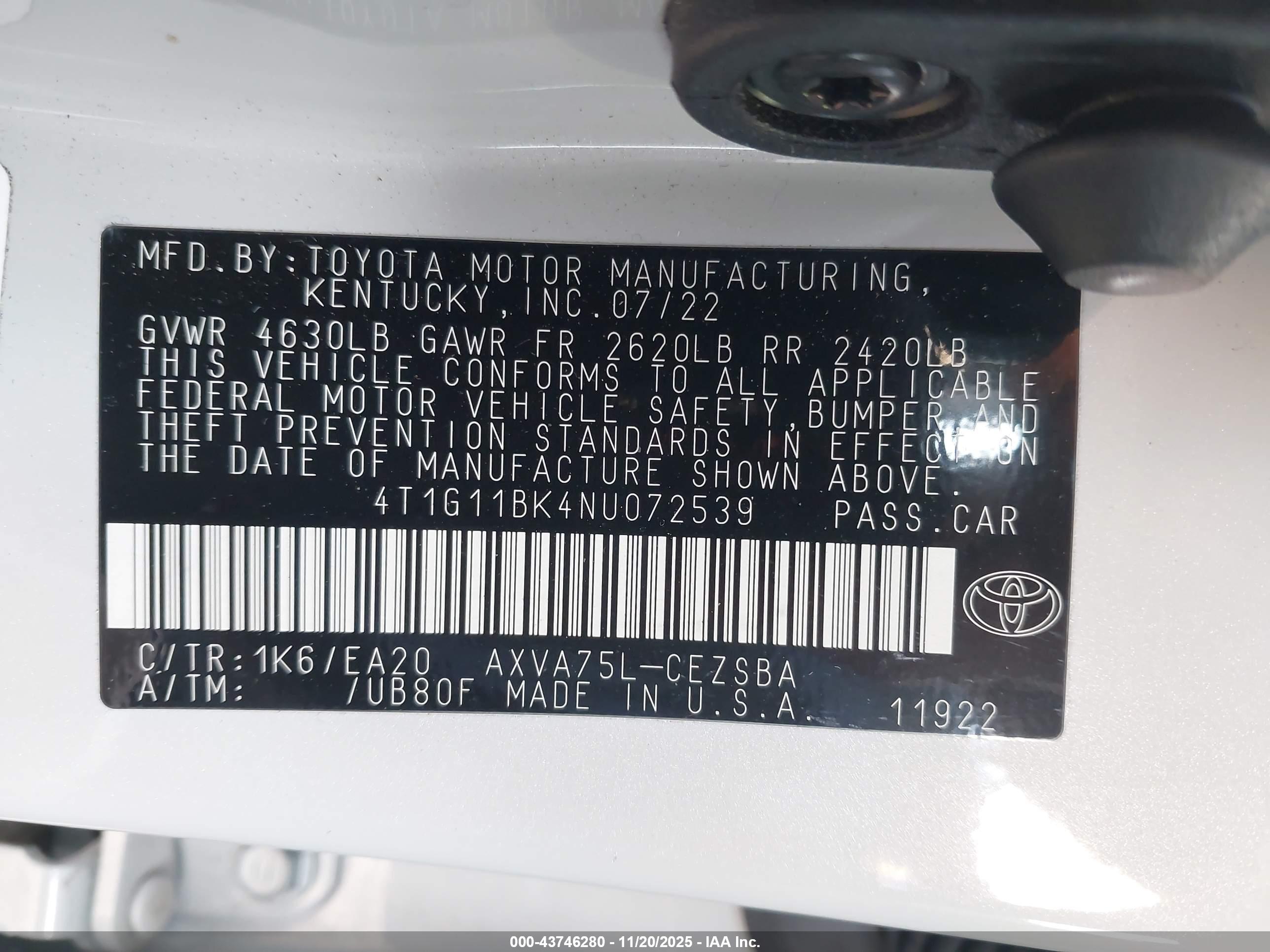 TOYOTA CAMRY image 9