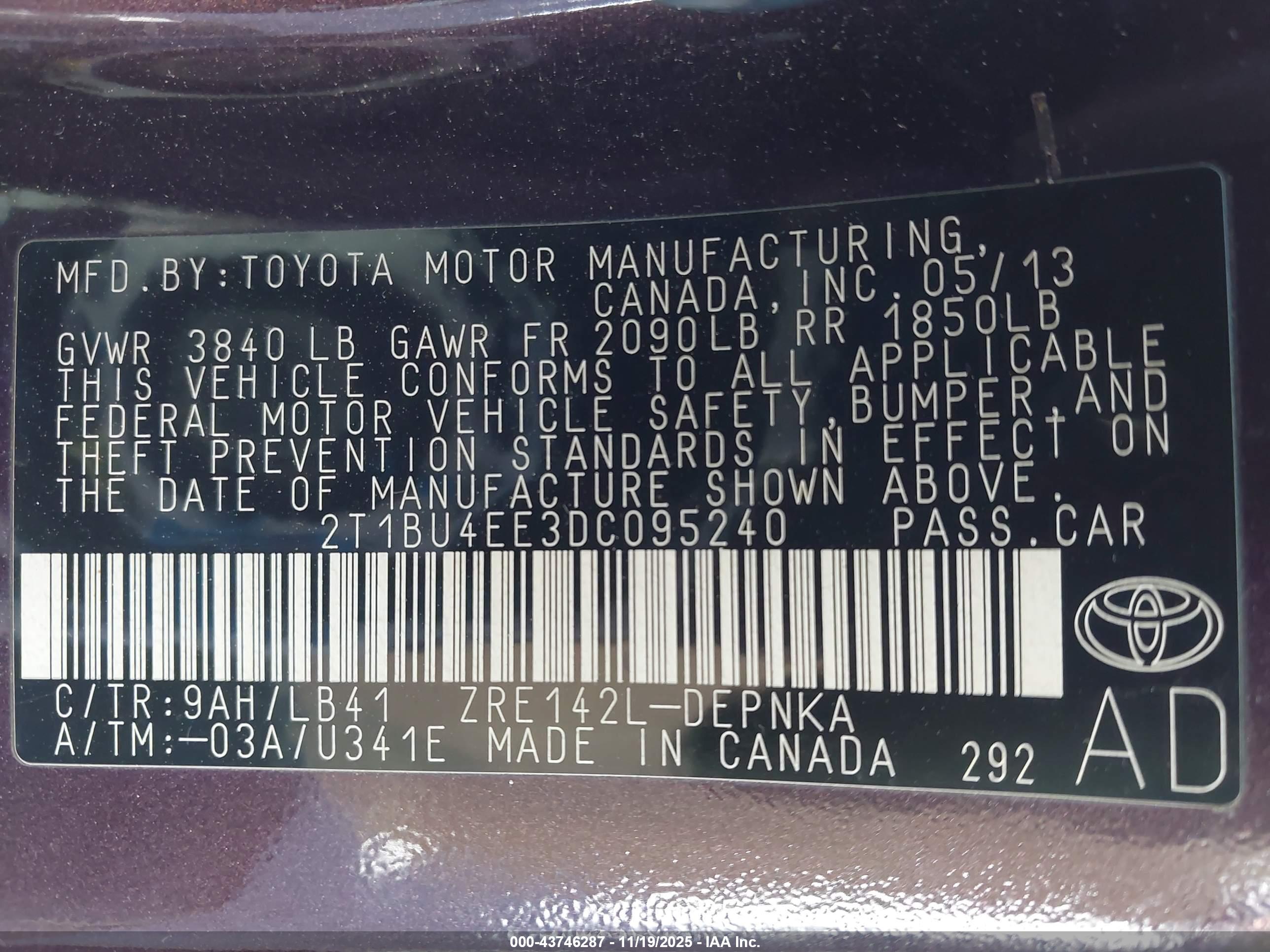 TOYOTA COROLLA image 9