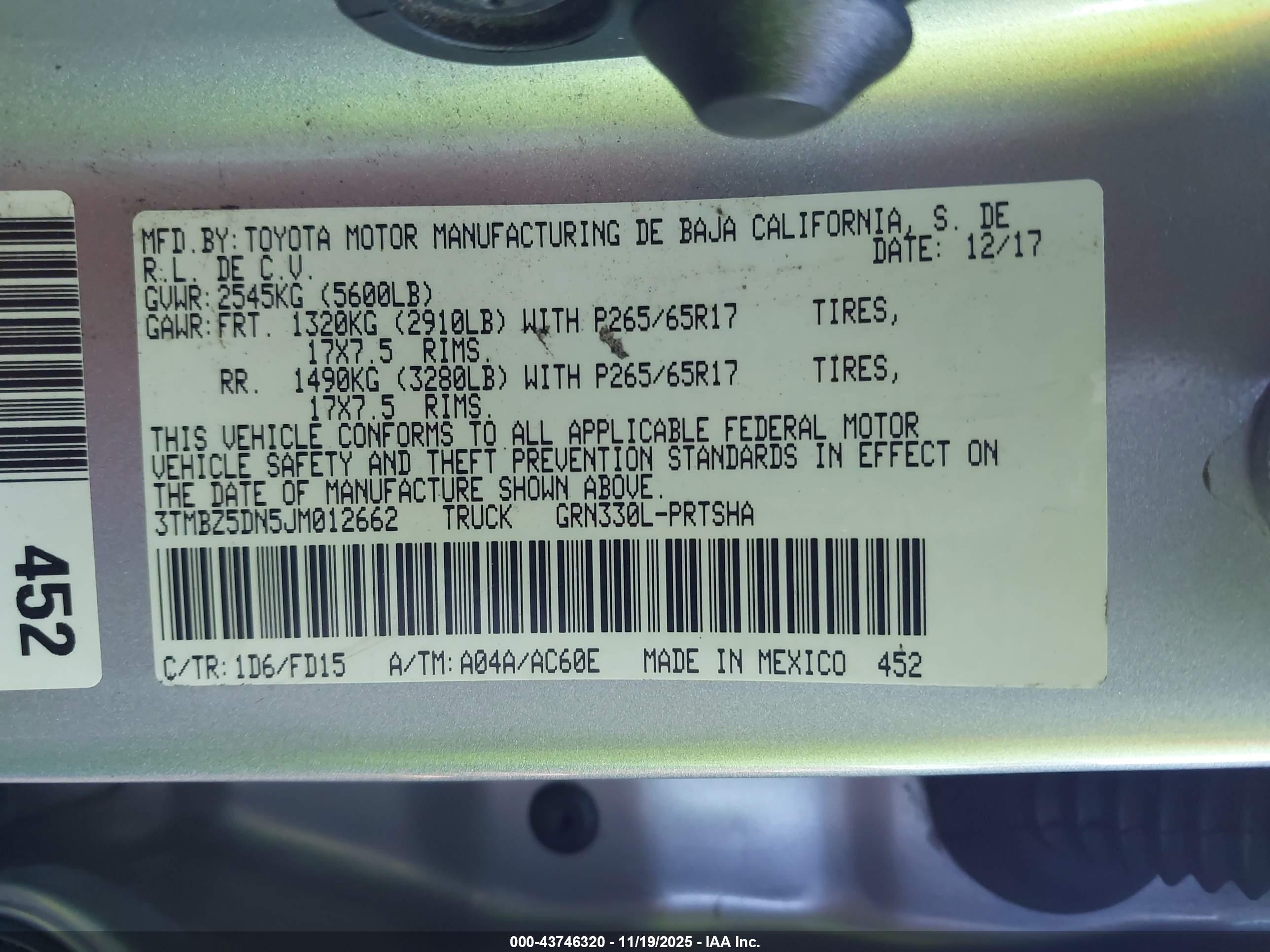TOYOTA TACOMA image 9