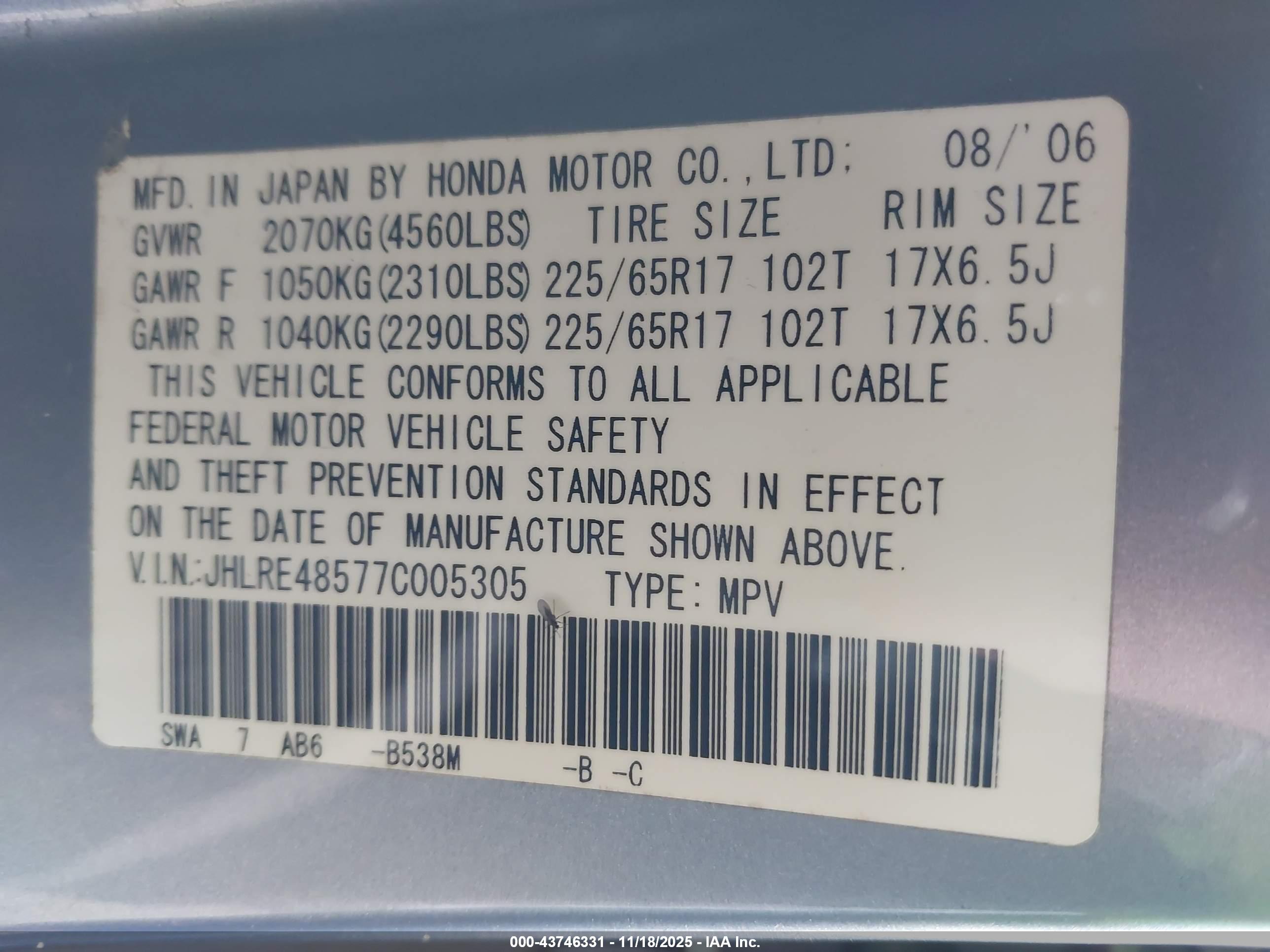 HONDA CR-V image 9