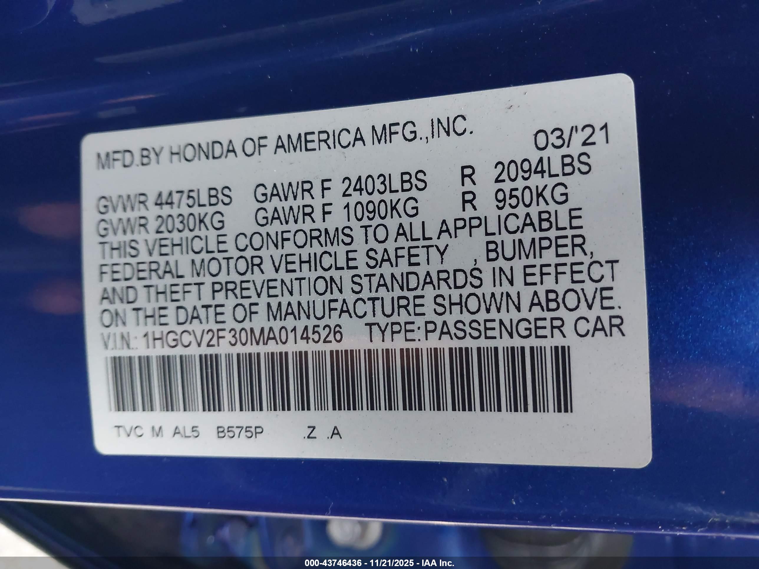 HONDA ACCORD image 9
