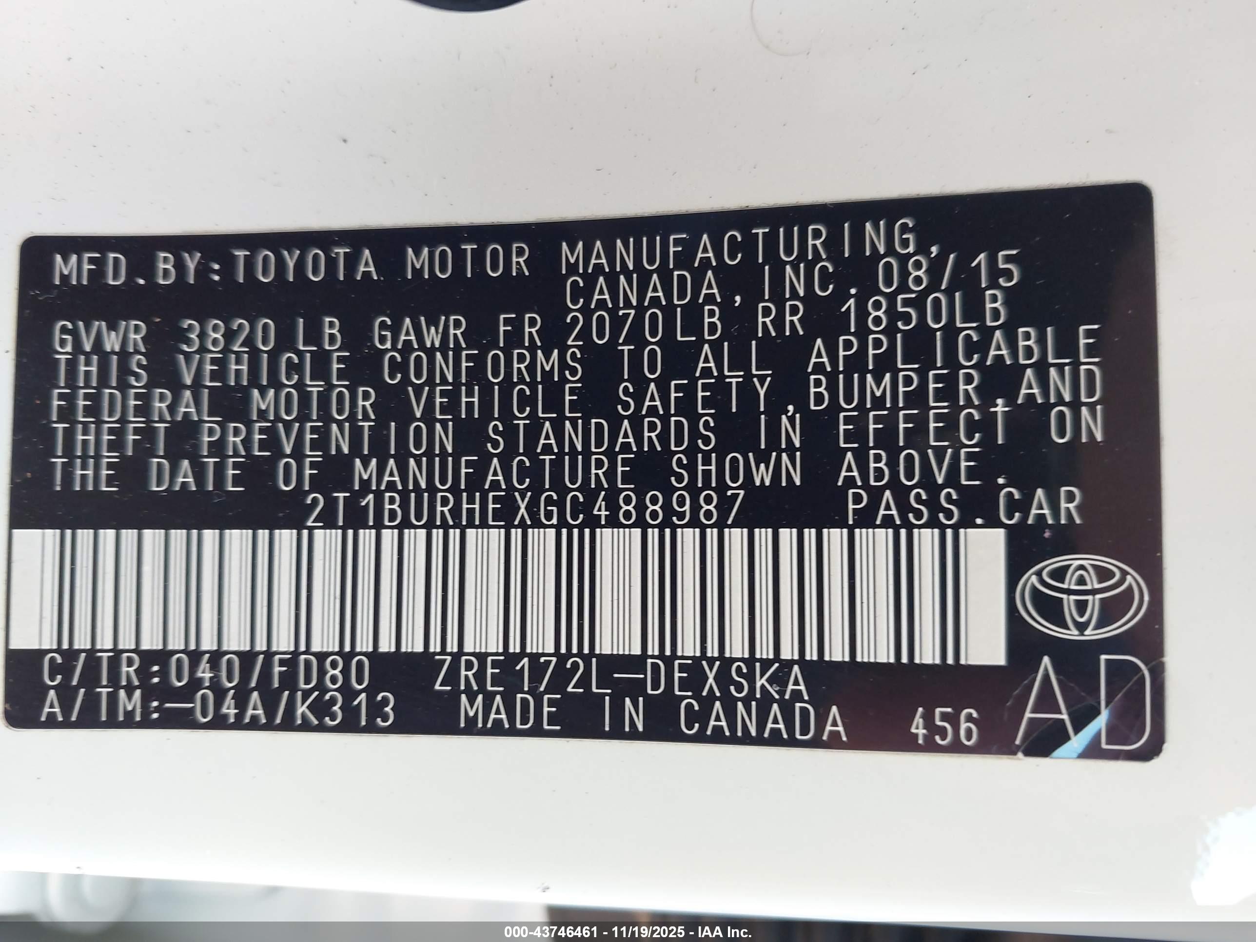 TOYOTA COROLLA image 9