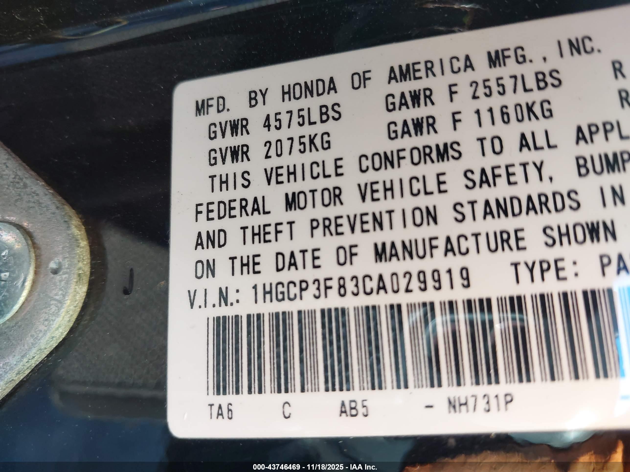 HONDA ACCORD image 9