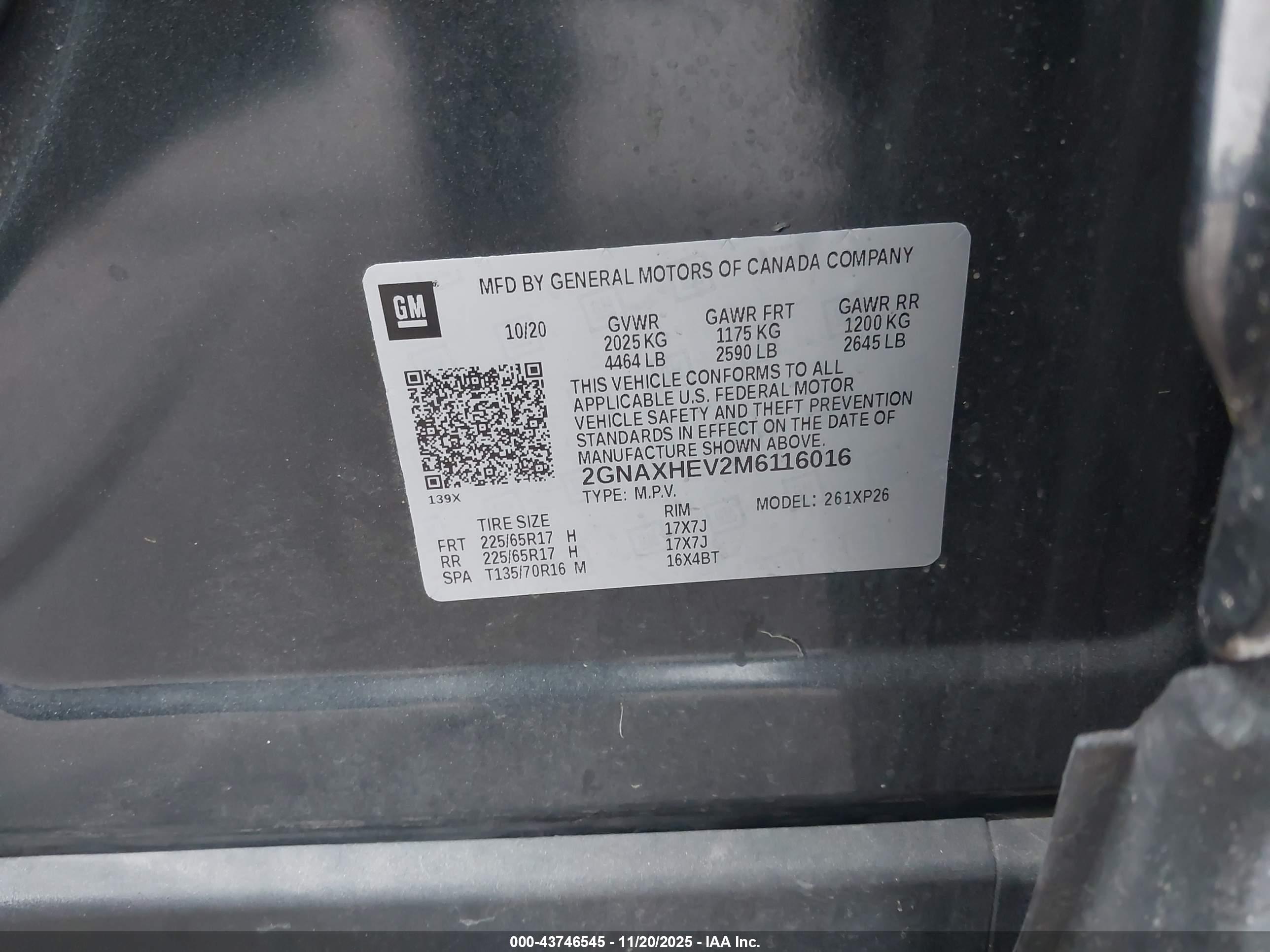 CHEVROLET EQUINOX image 9