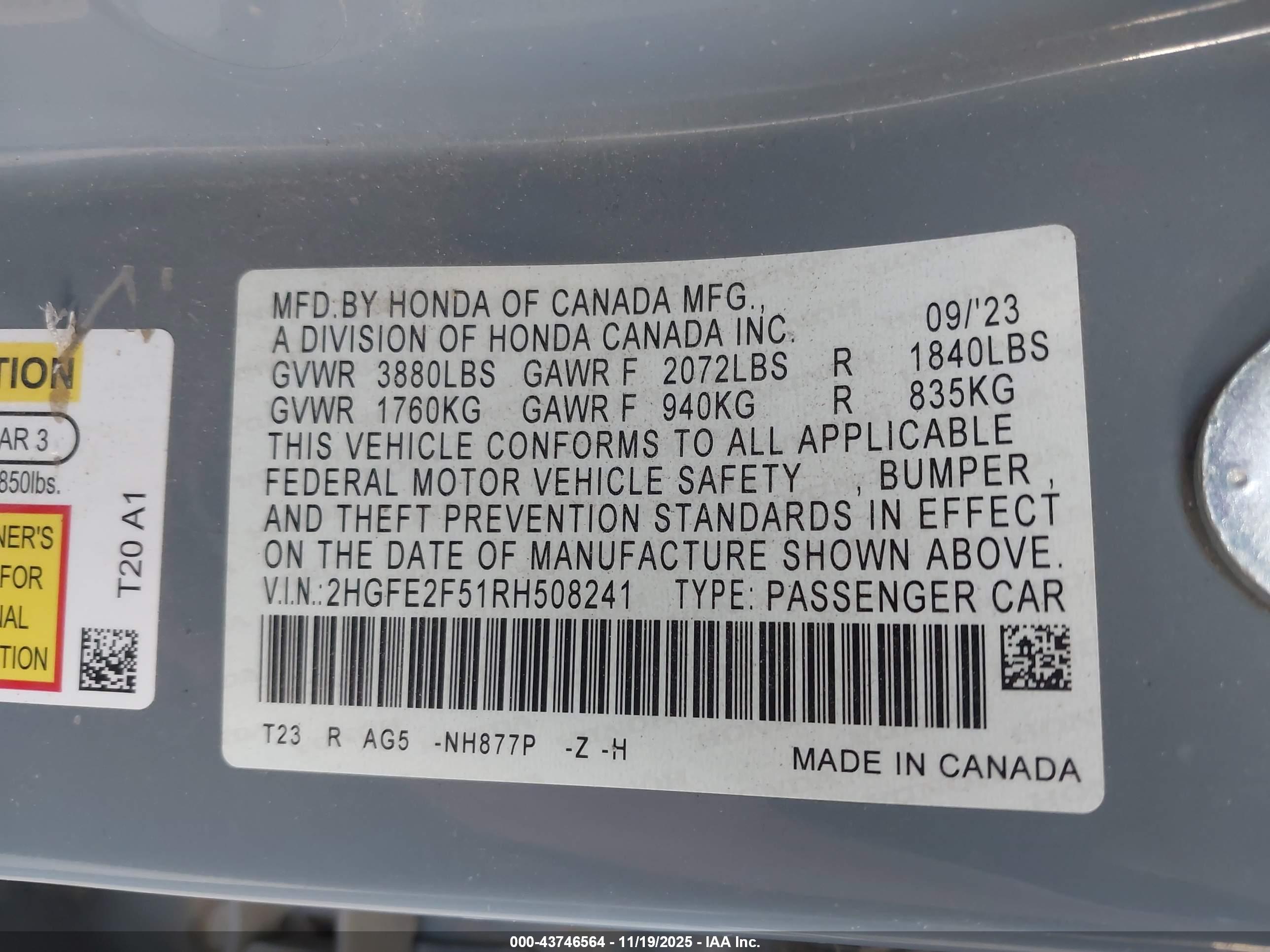 HONDA CIVIC image 9