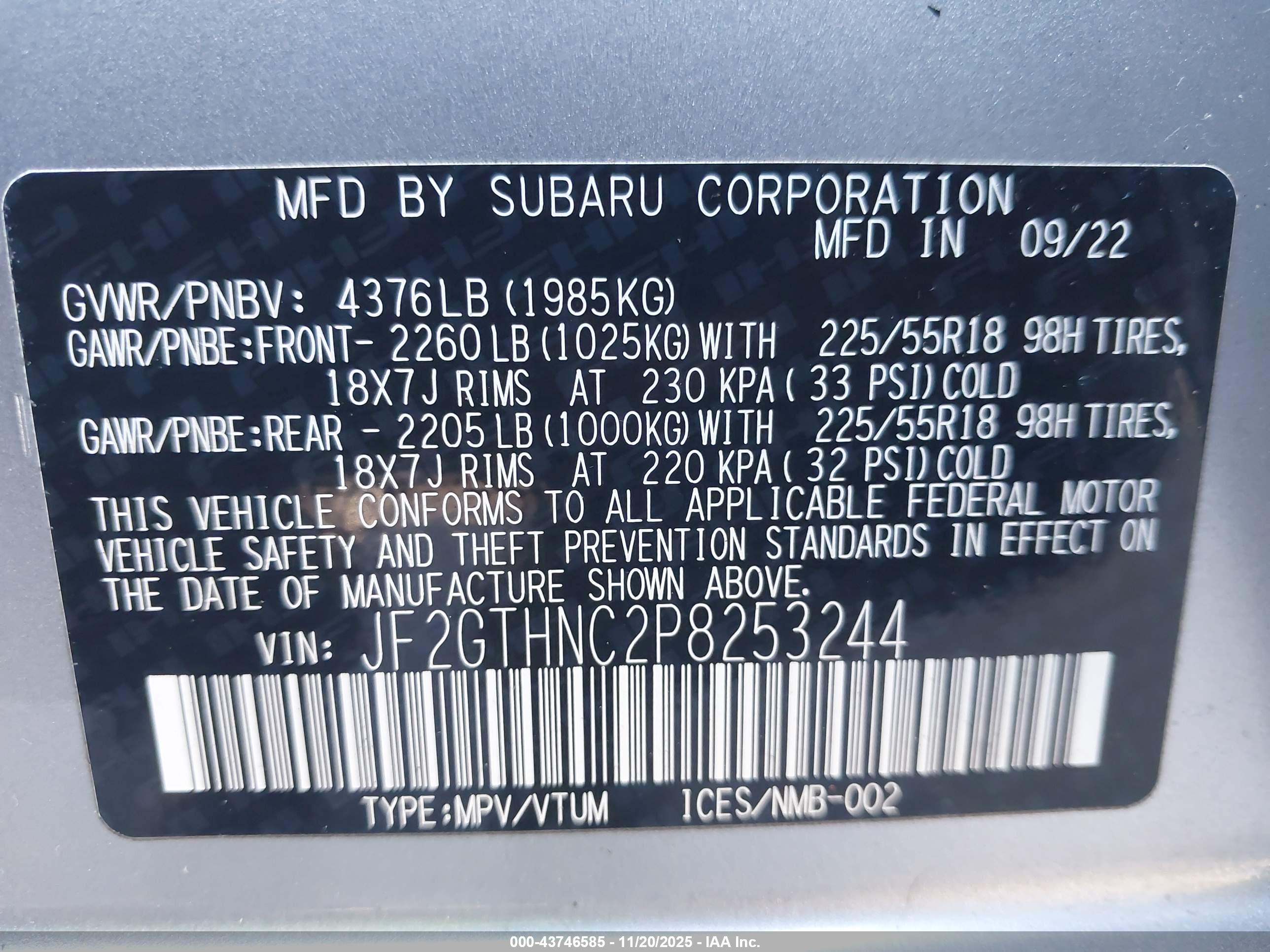 SUBARU CROSSTREK image 9