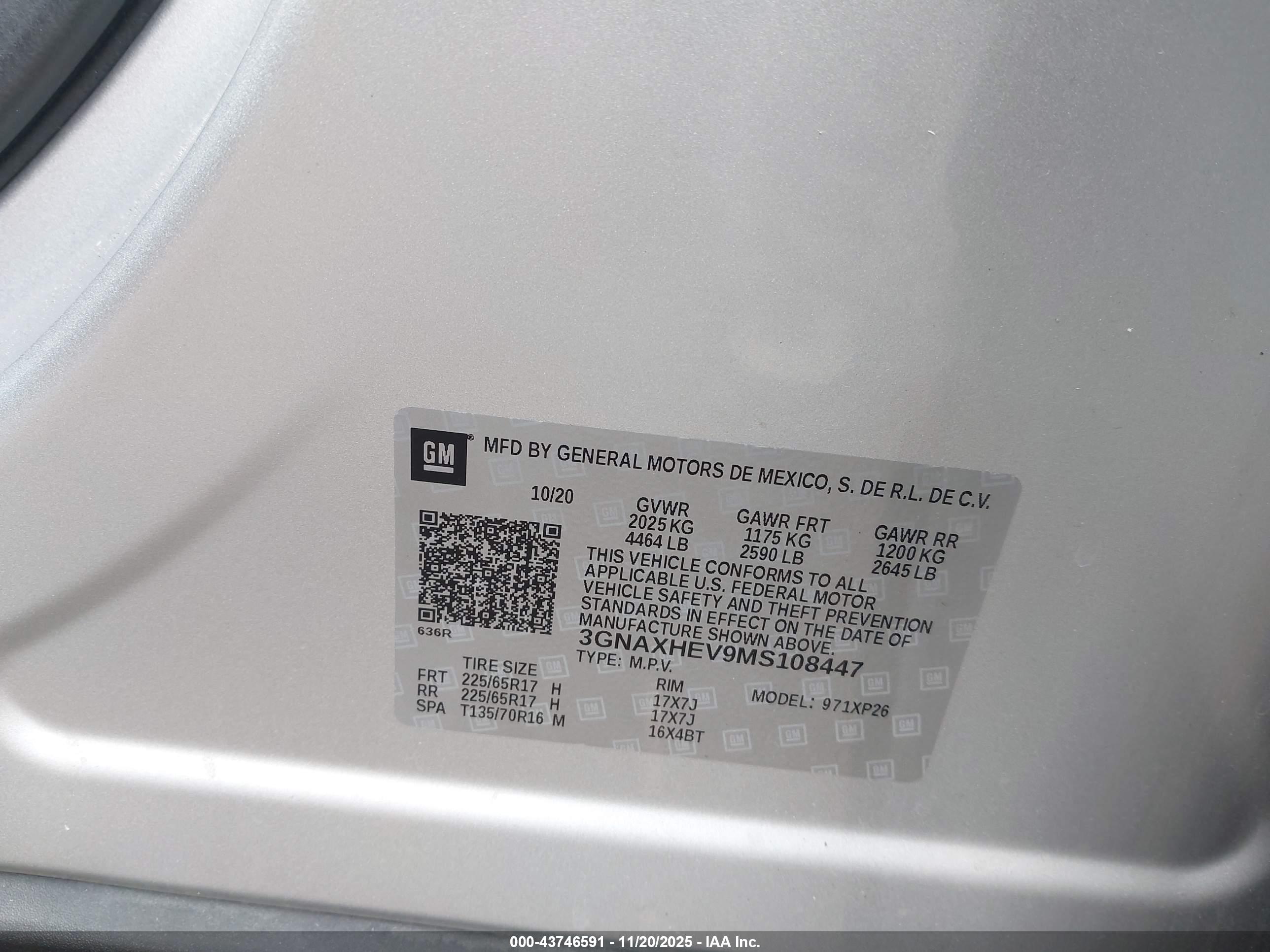 CHEVROLET EQUINOX image 9