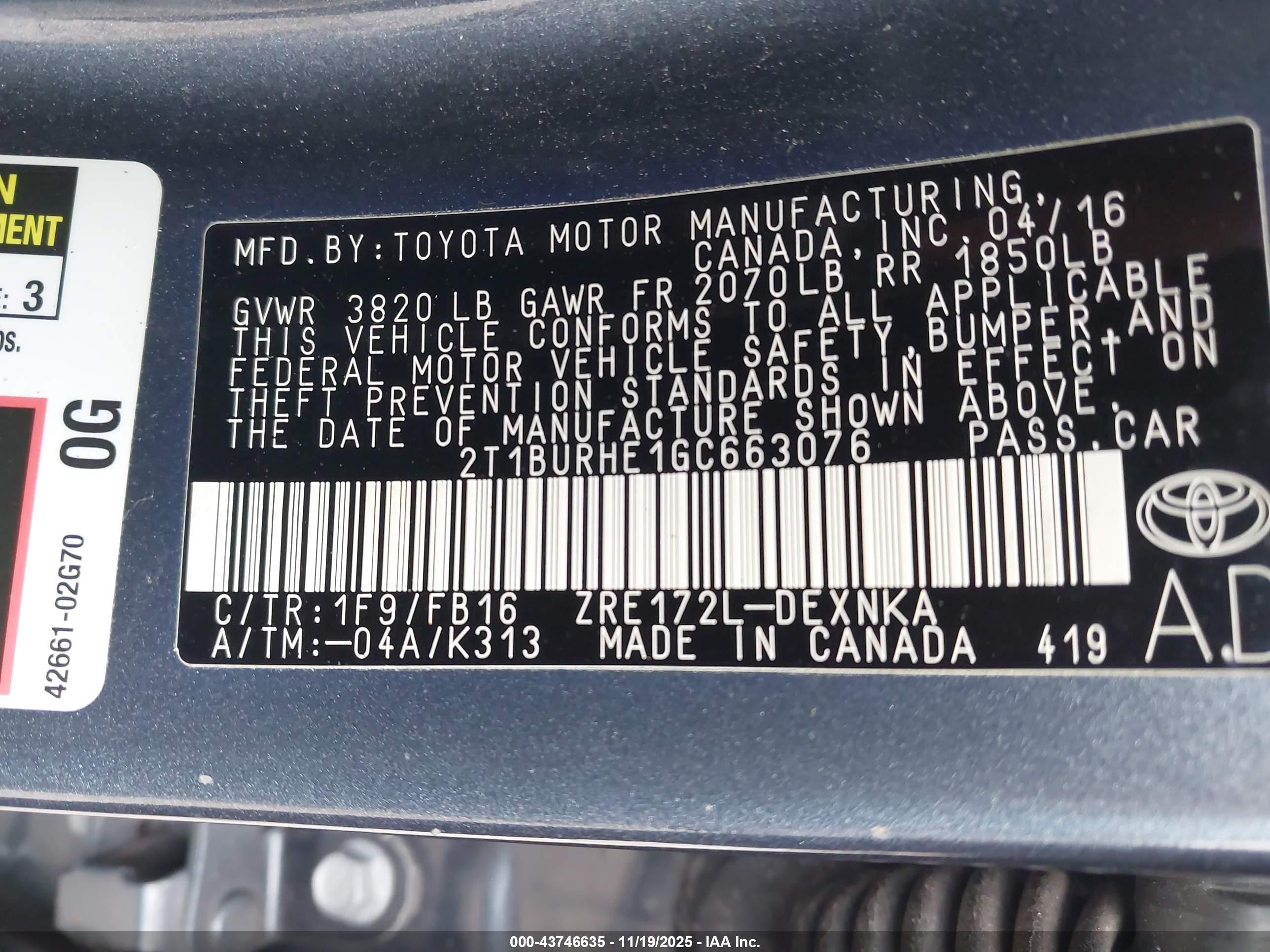 TOYOTA COROLLA image 9
