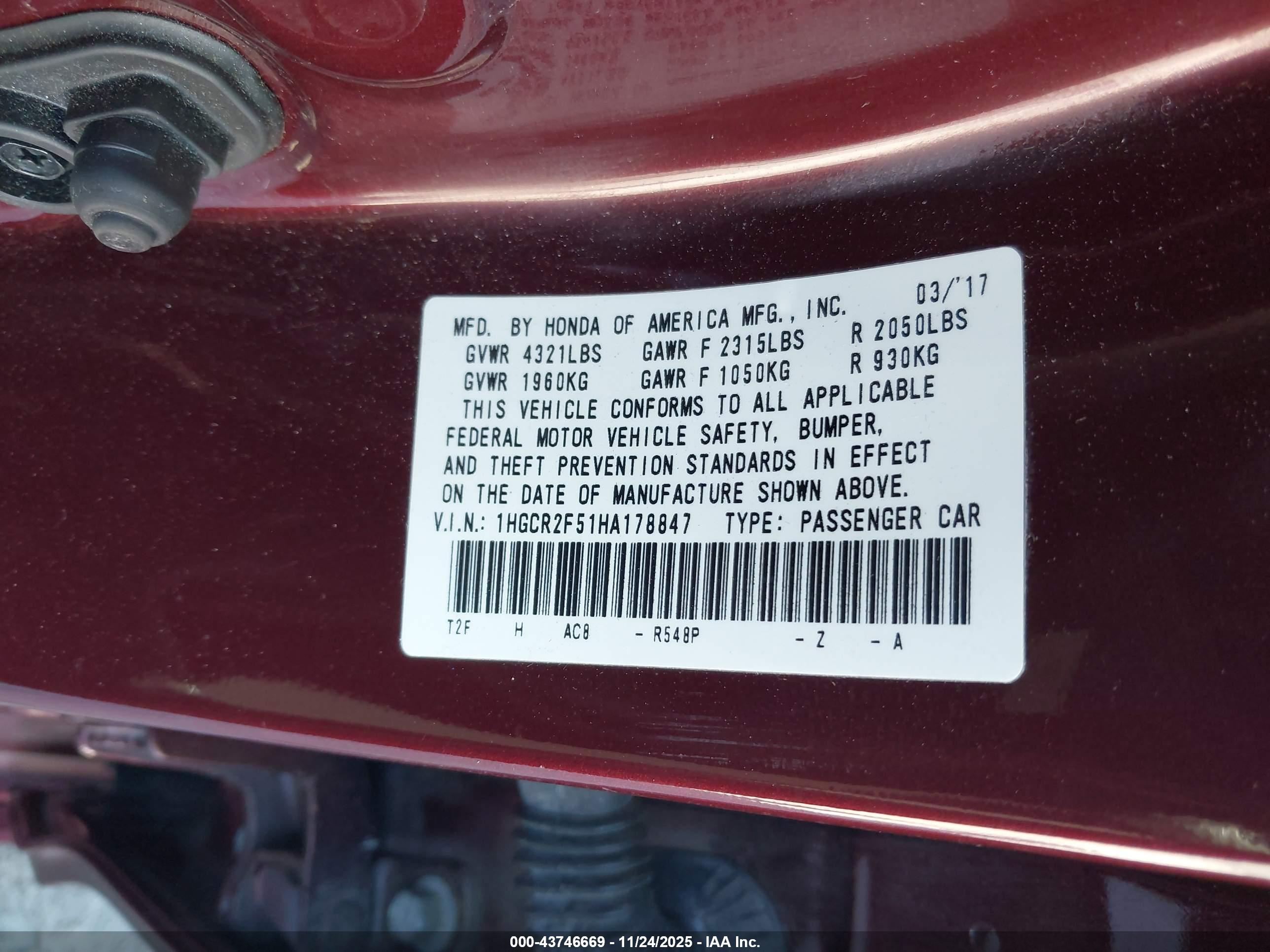 HONDA ACCORD image 9
