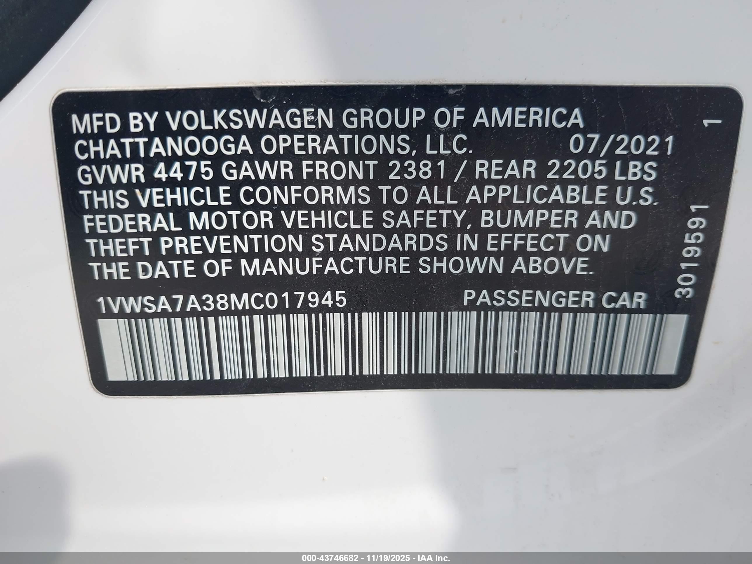 VOLKSWAGEN PASSAT image 9