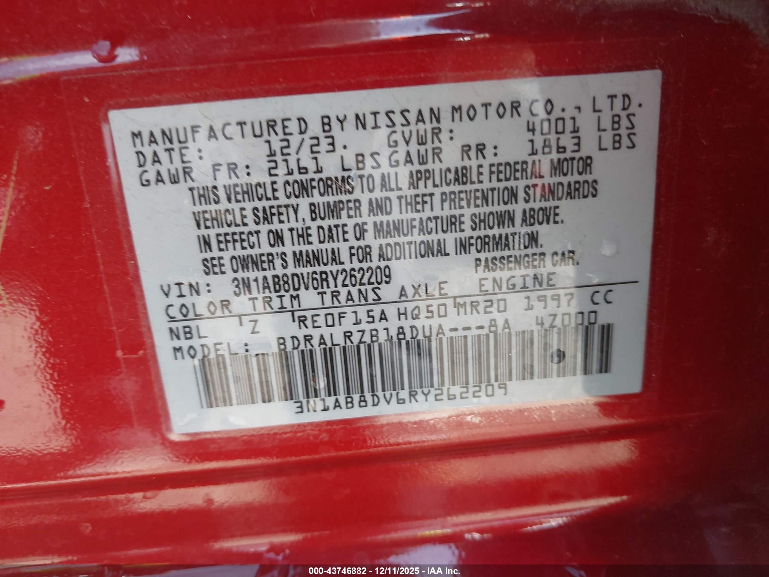 NISSAN SENTRA image 9