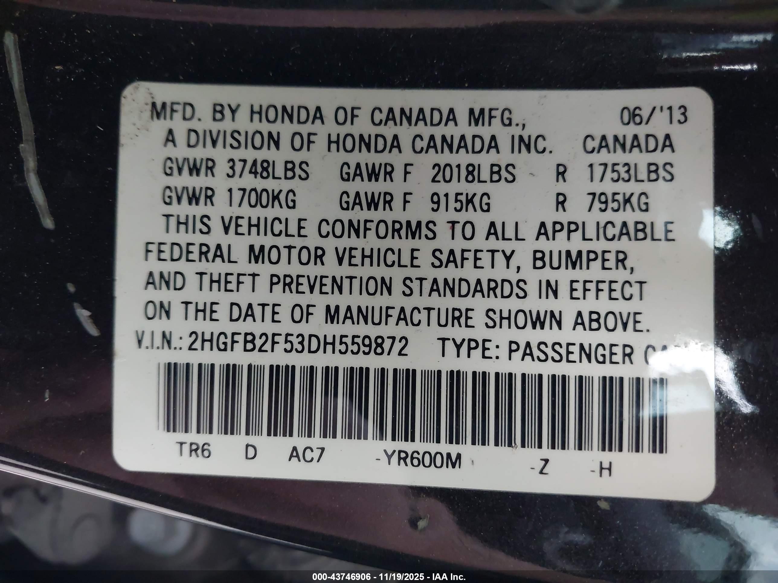HONDA CIVIC image 9