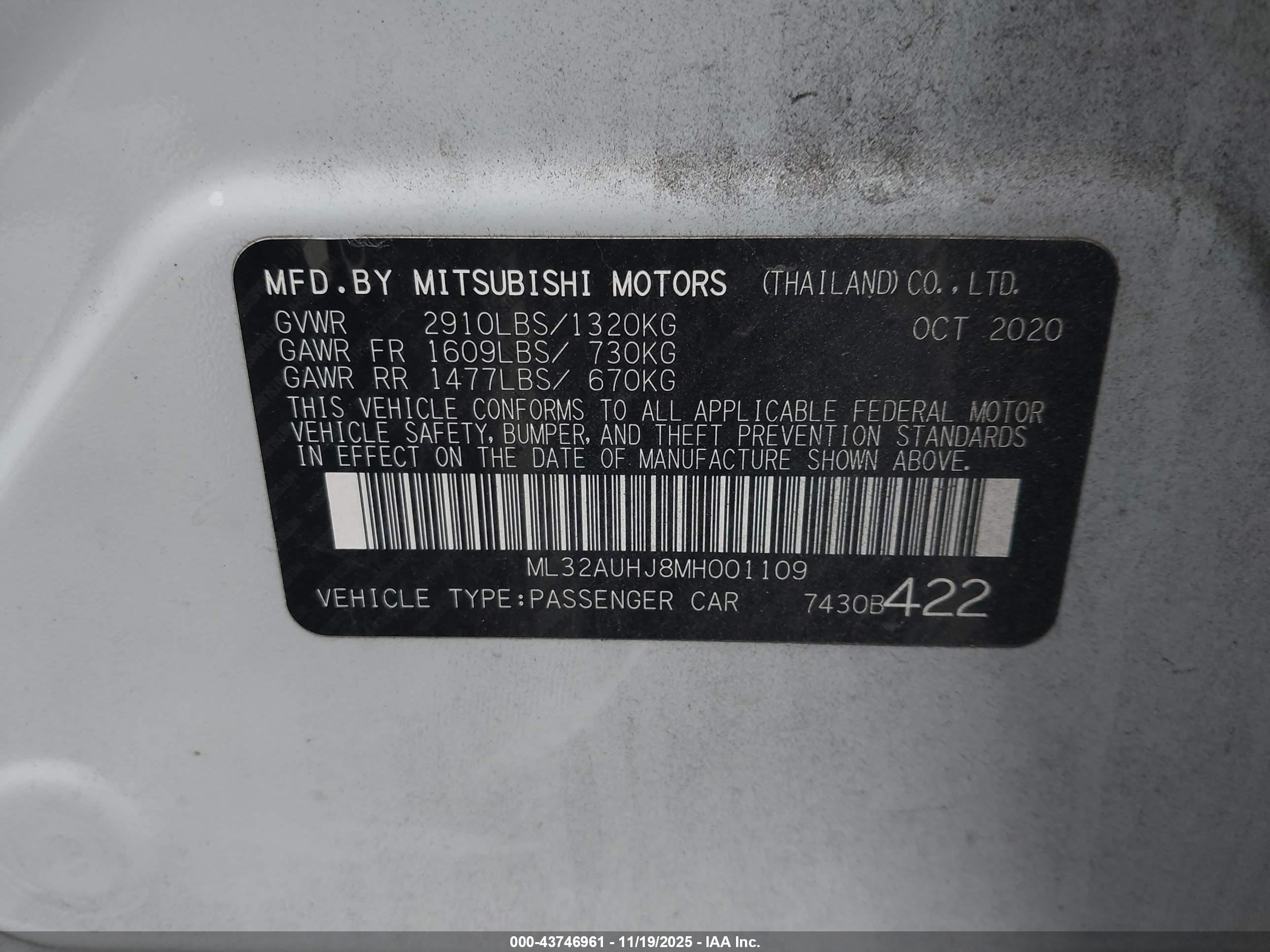 MITSUBISHI MIRAGE image 9