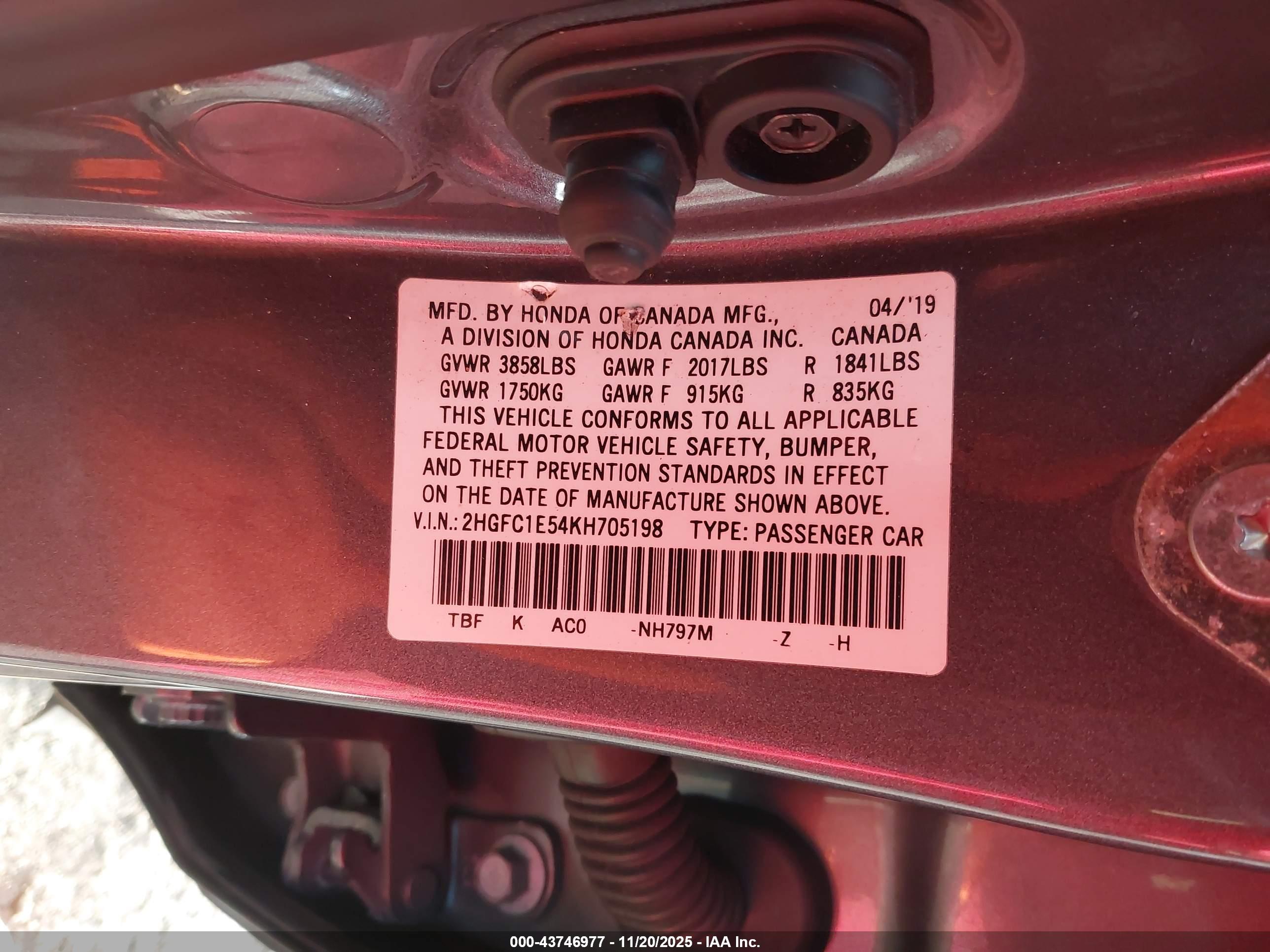 HONDA CIVIC image 9