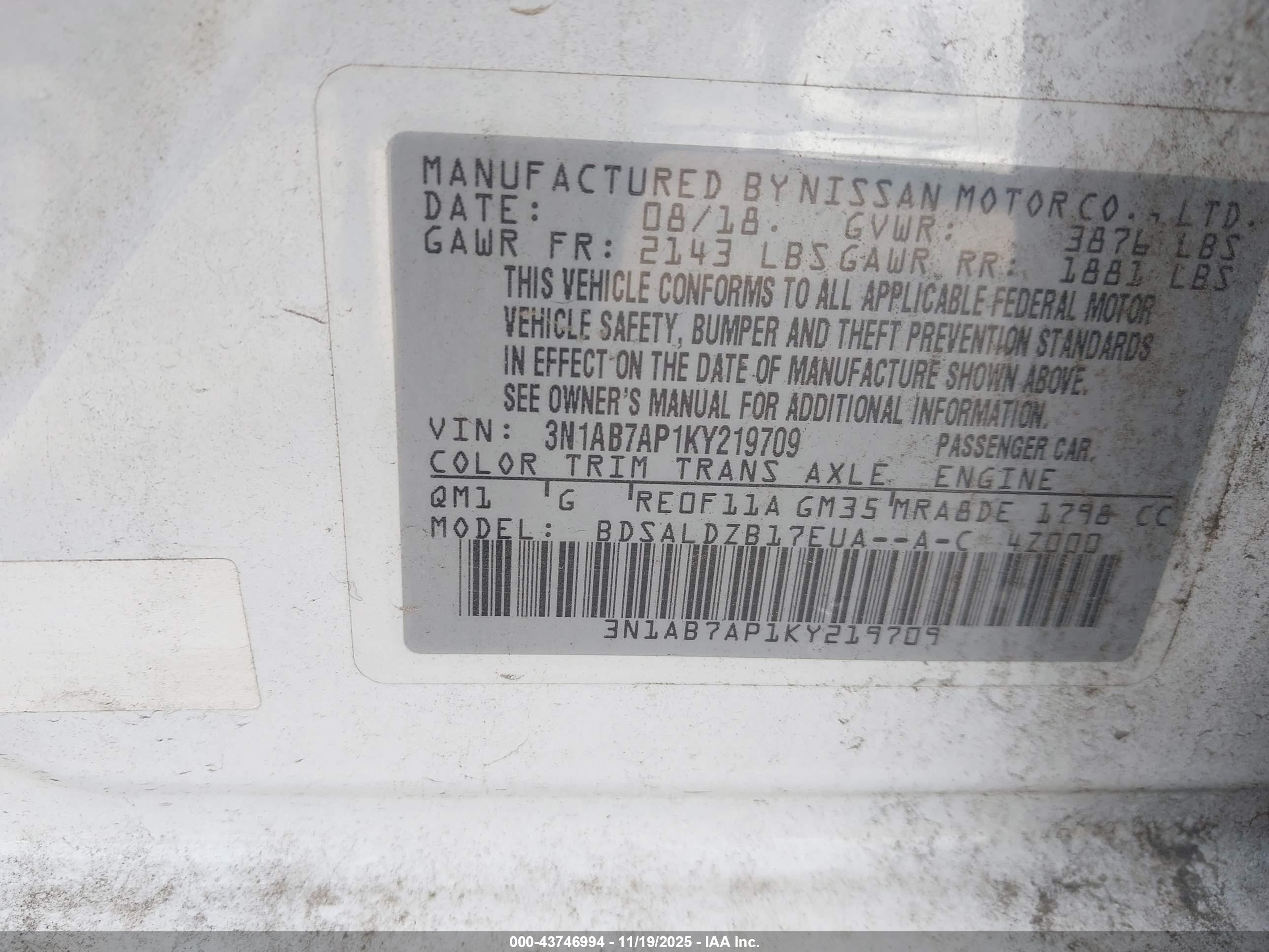 NISSAN SENTRA image 9
