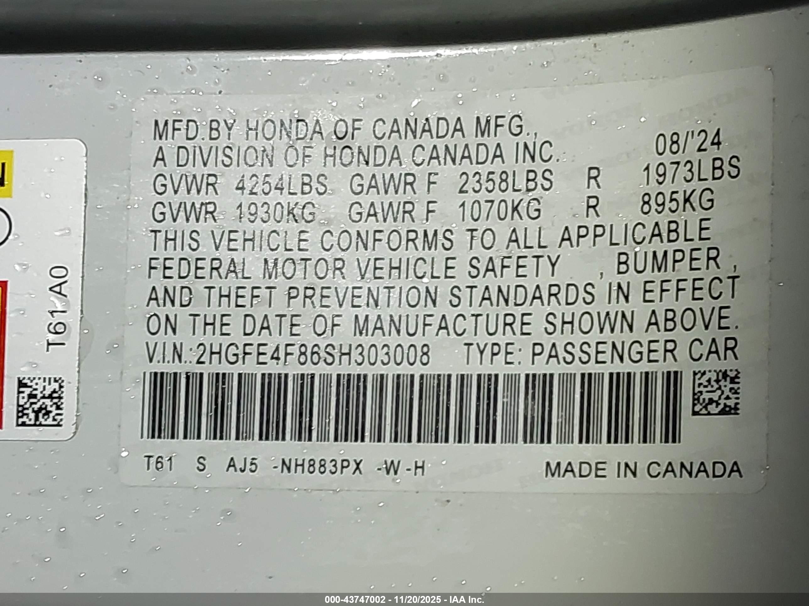 HONDA CIVIC image 9