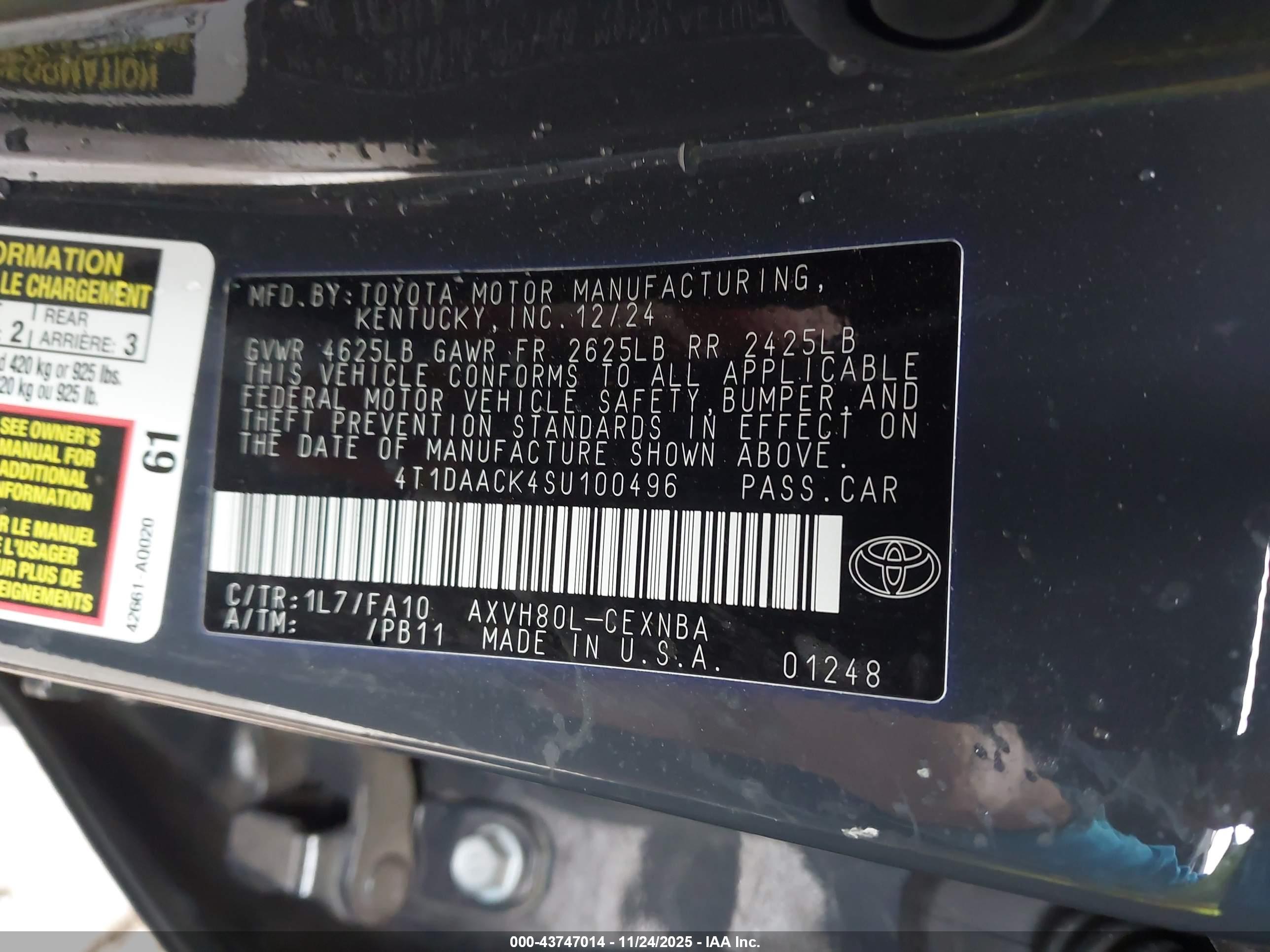 TOYOTA CAMRY image 9