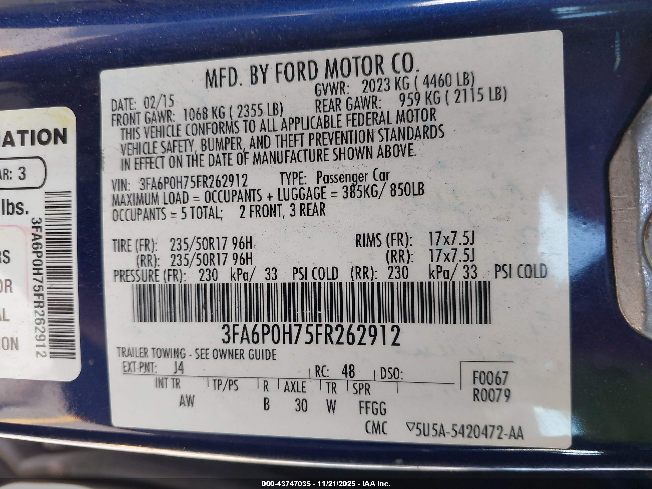FORD FUSION image 9