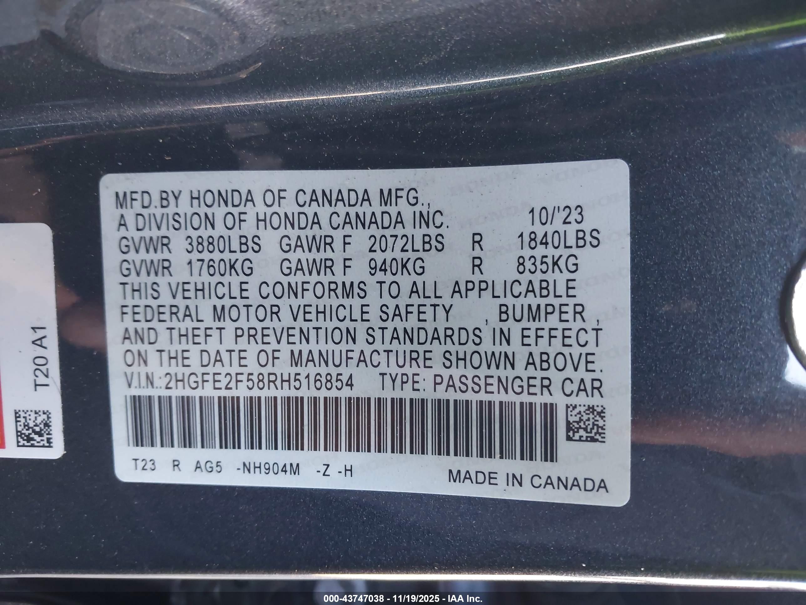 HONDA CIVIC image 9