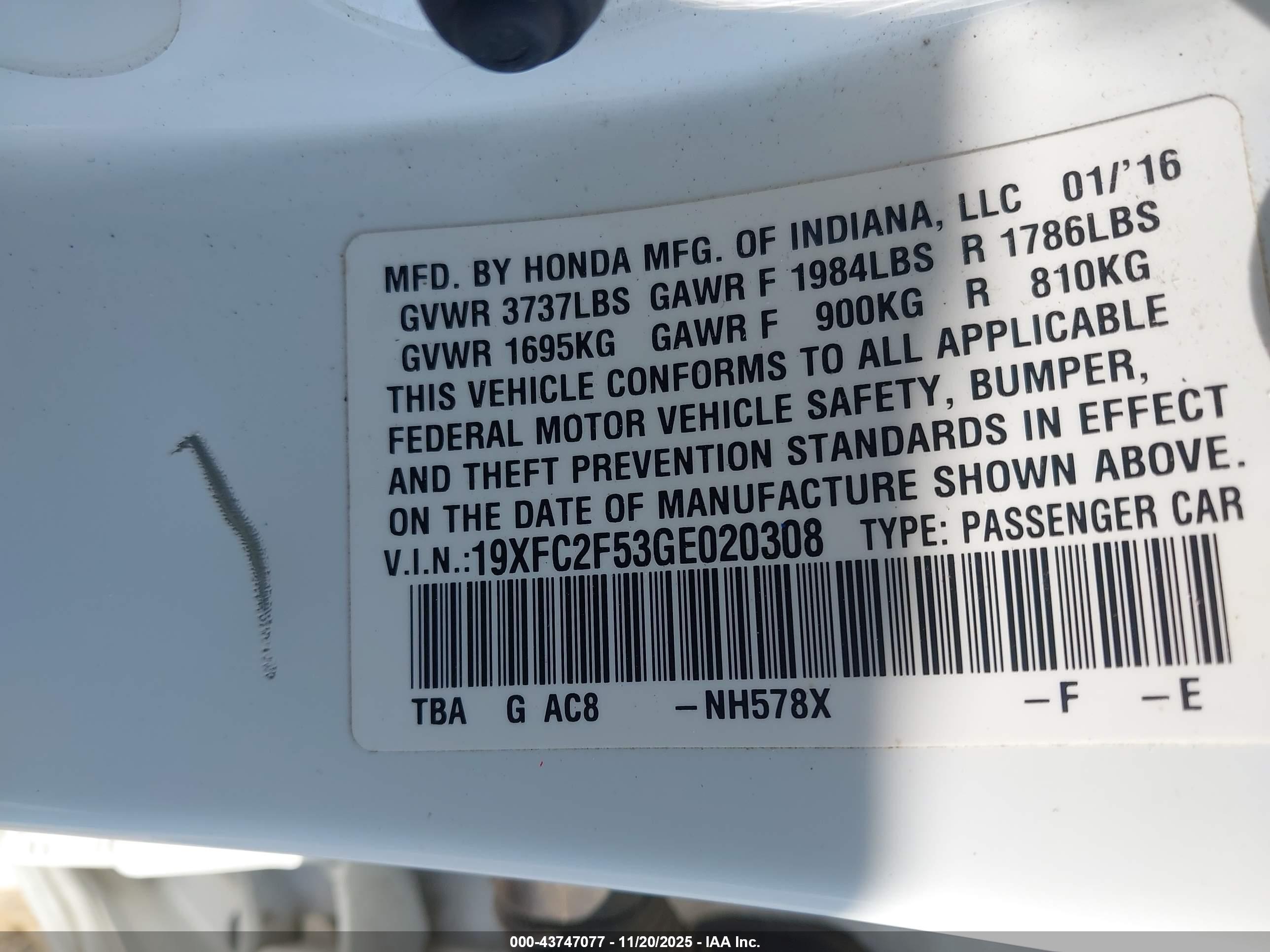 HONDA CIVIC image 9