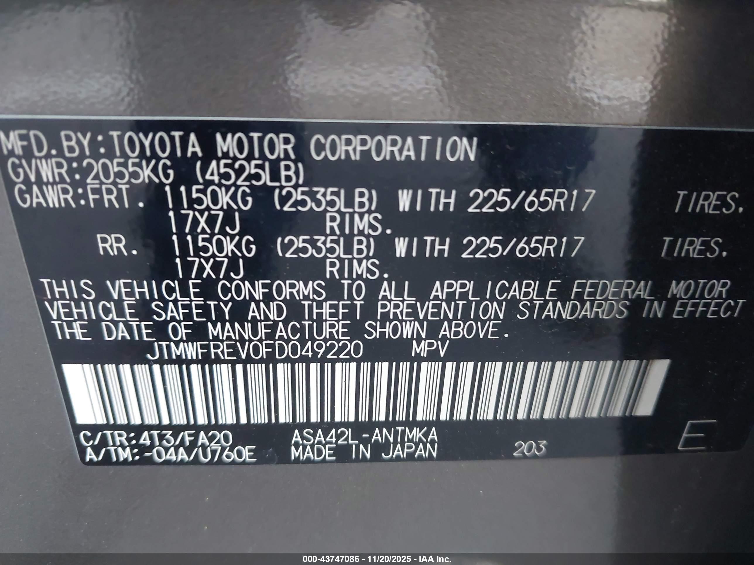 TOYOTA RAV4 image 9
