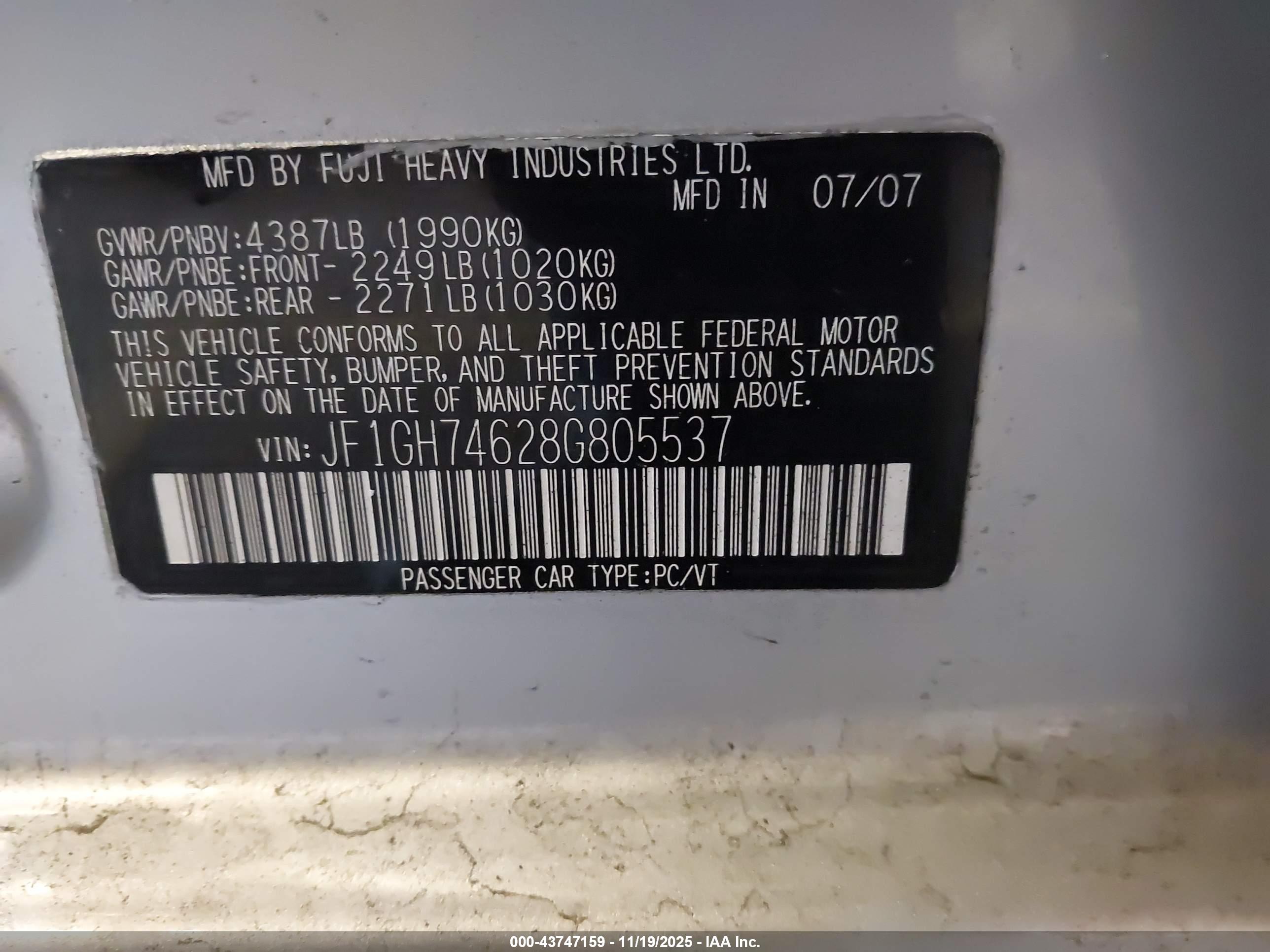 SUBARU IMPREZA image 9