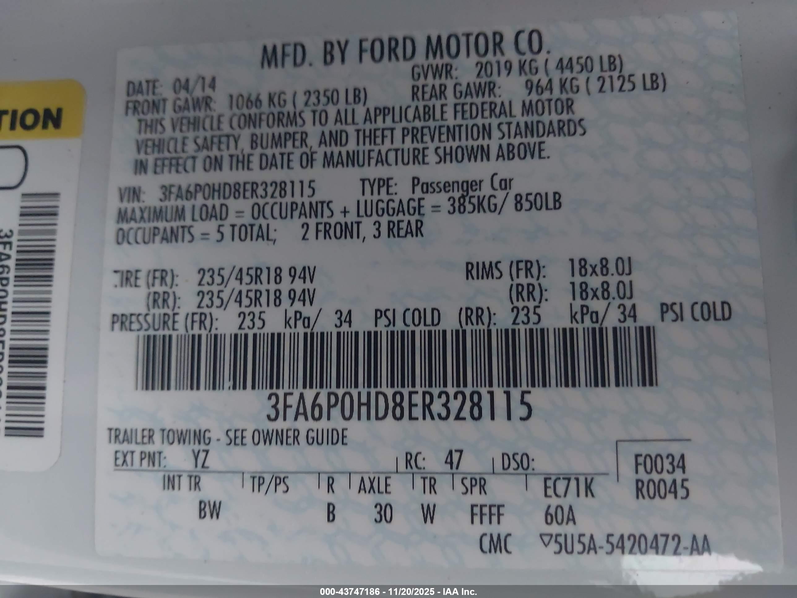 FORD FUSION image 9