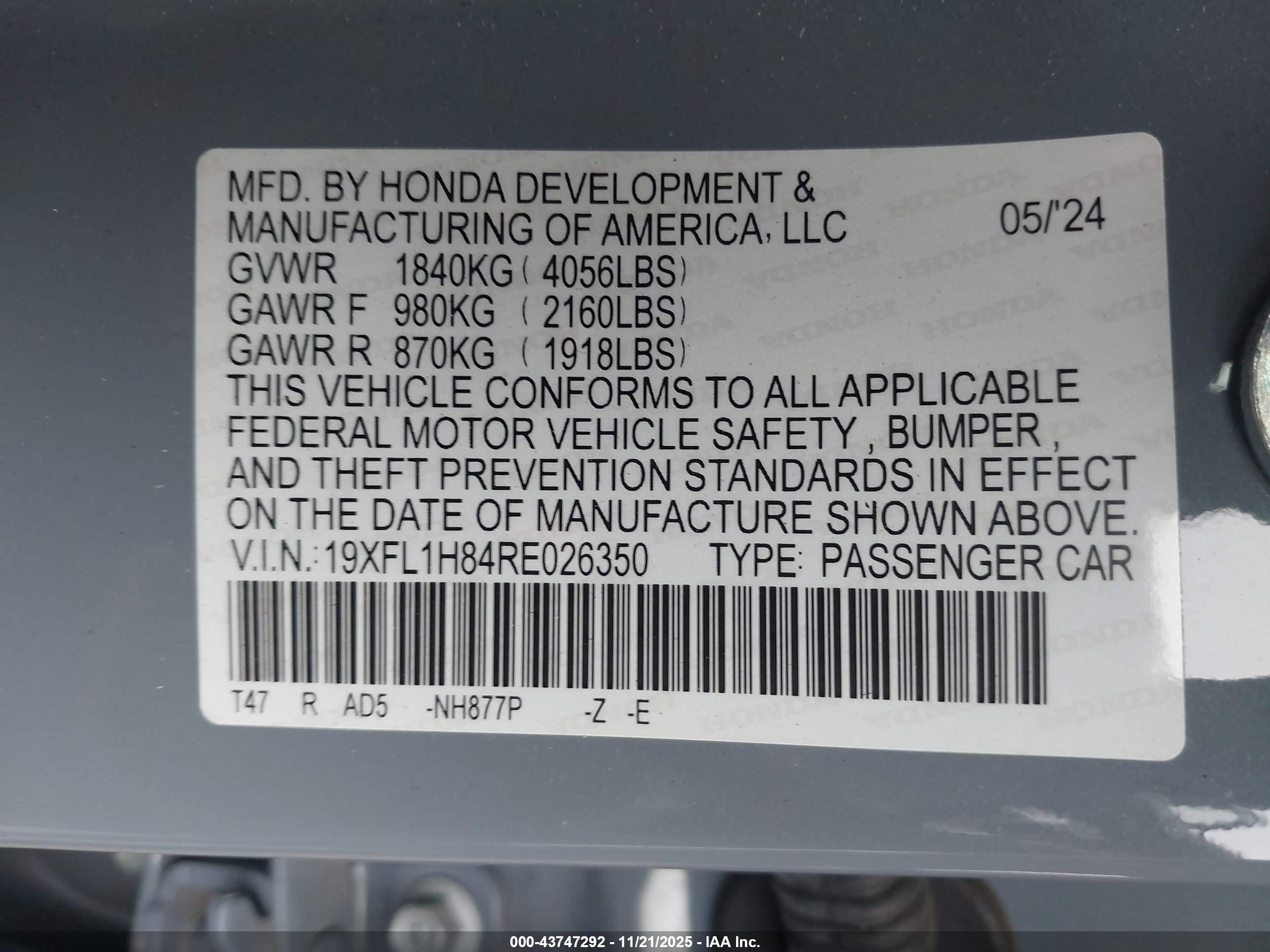 HONDA CIVIC image 9