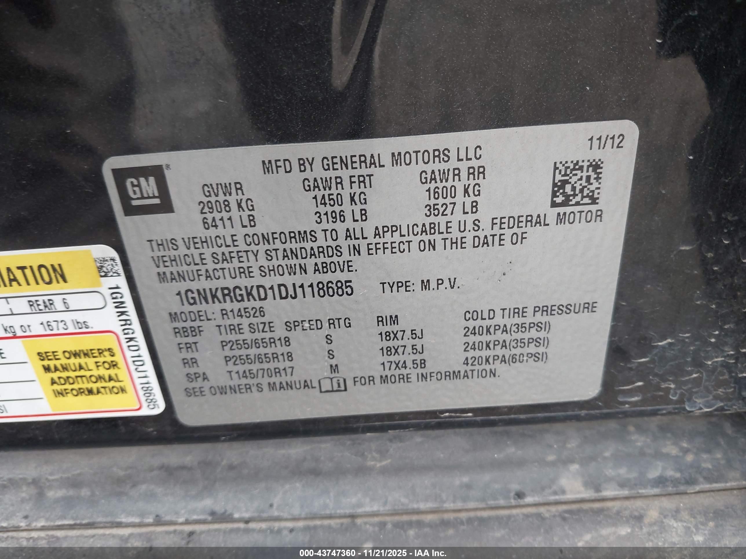 CHEVROLET TRAVERSE image 9