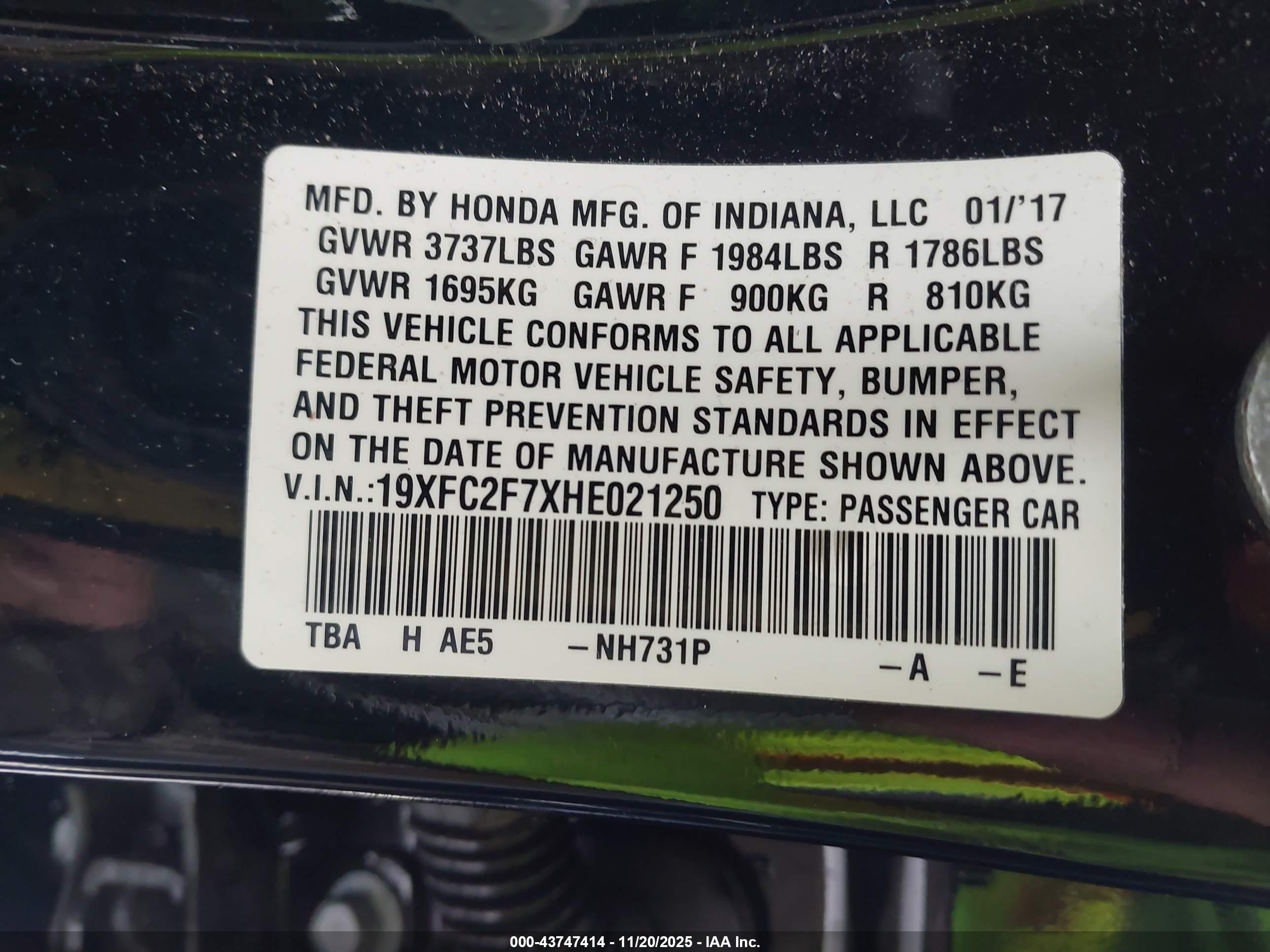 HONDA CIVIC image 9
