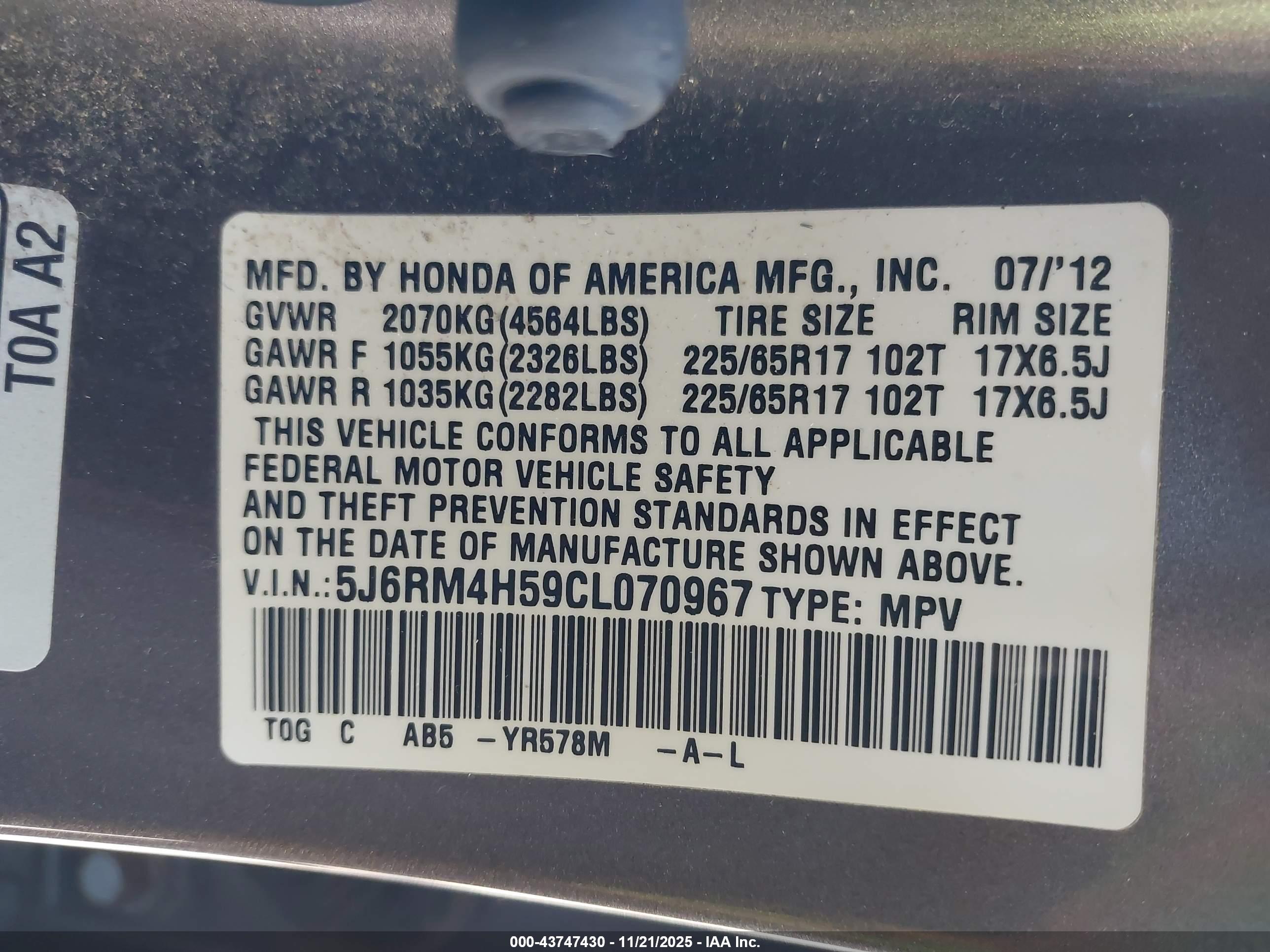 HONDA CR-V image 9