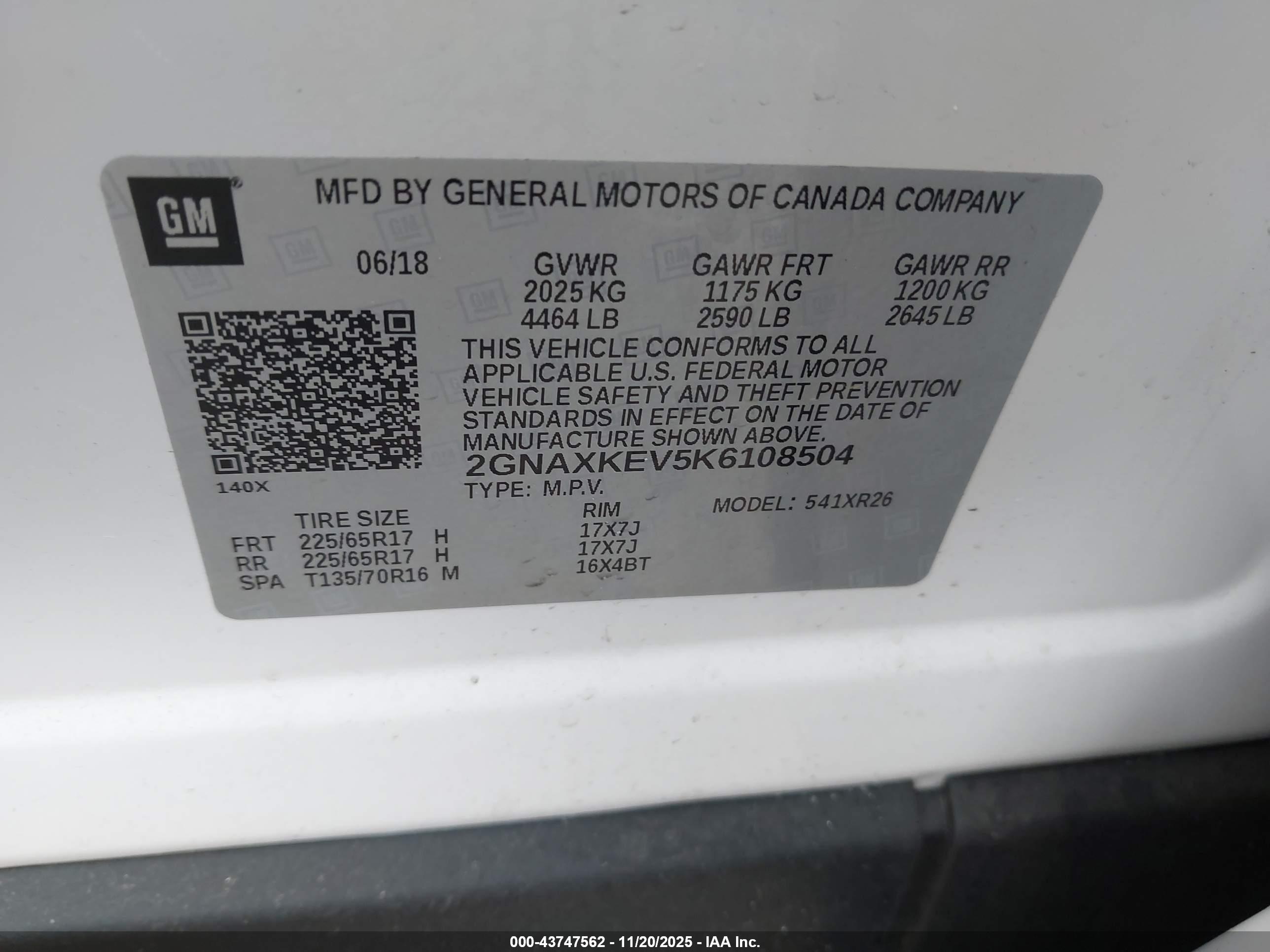 CHEVROLET EQUINOX image 9