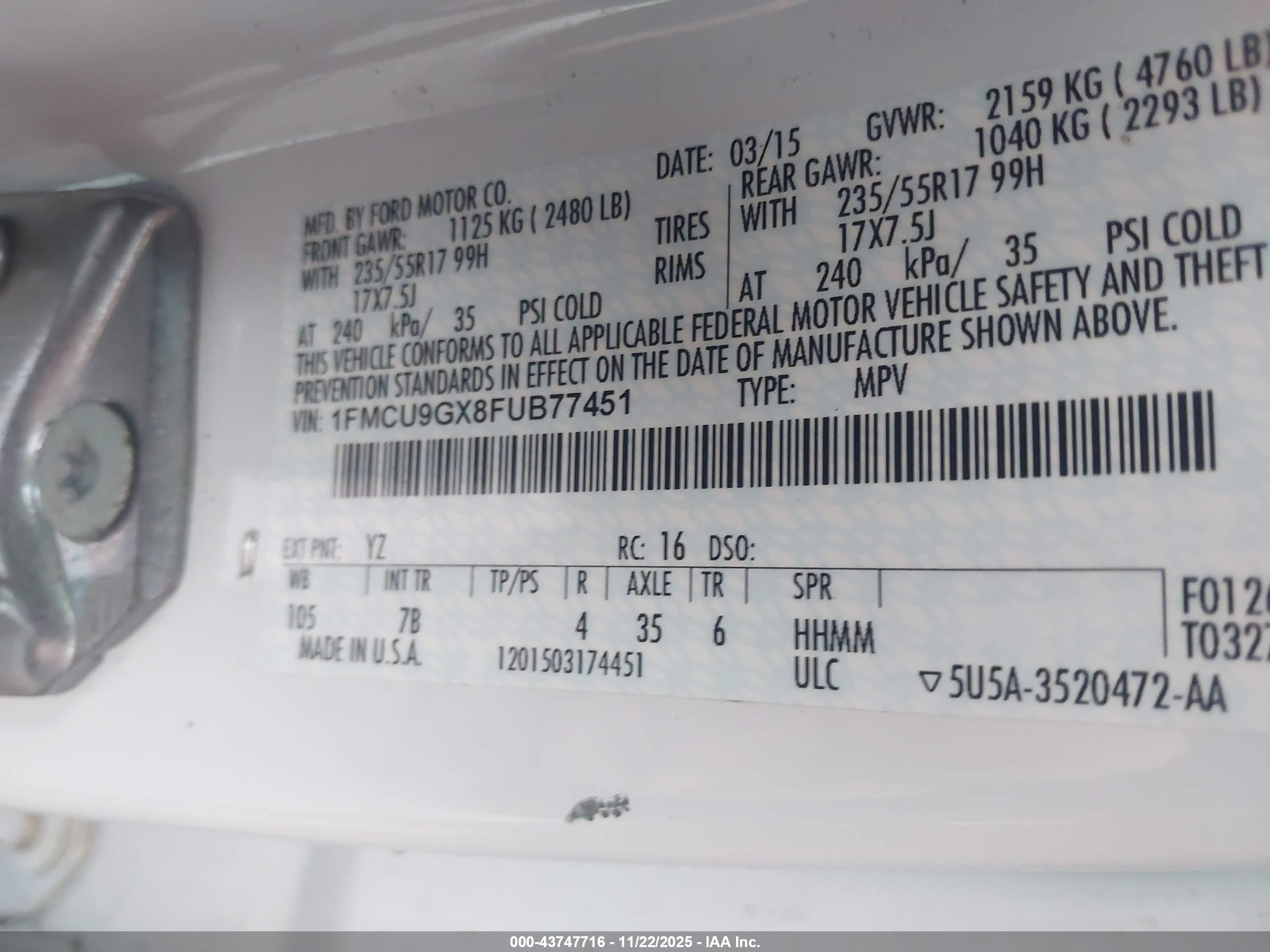FORD ESCAPE image 9