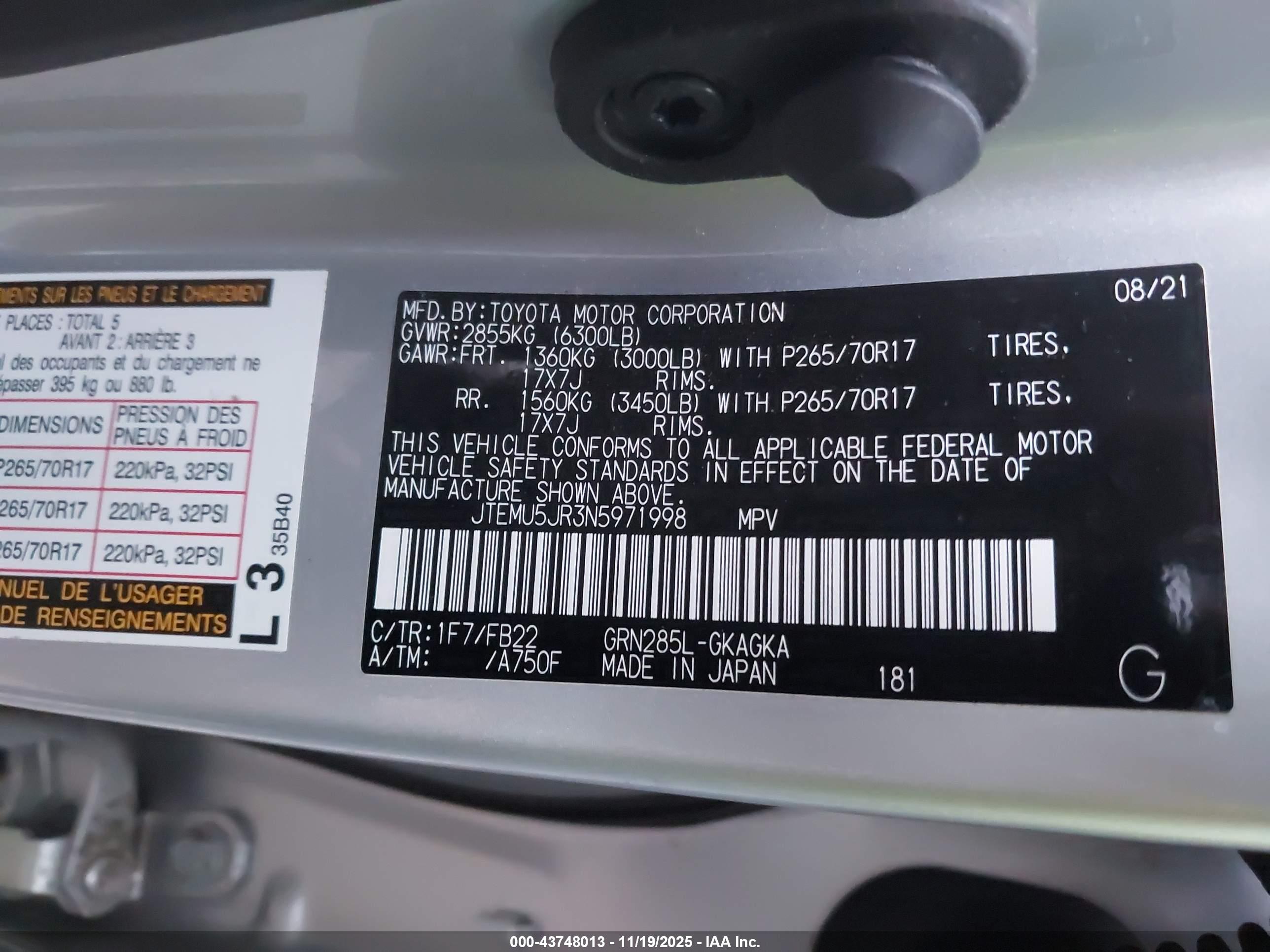 TOYOTA 4RUNNER image 9