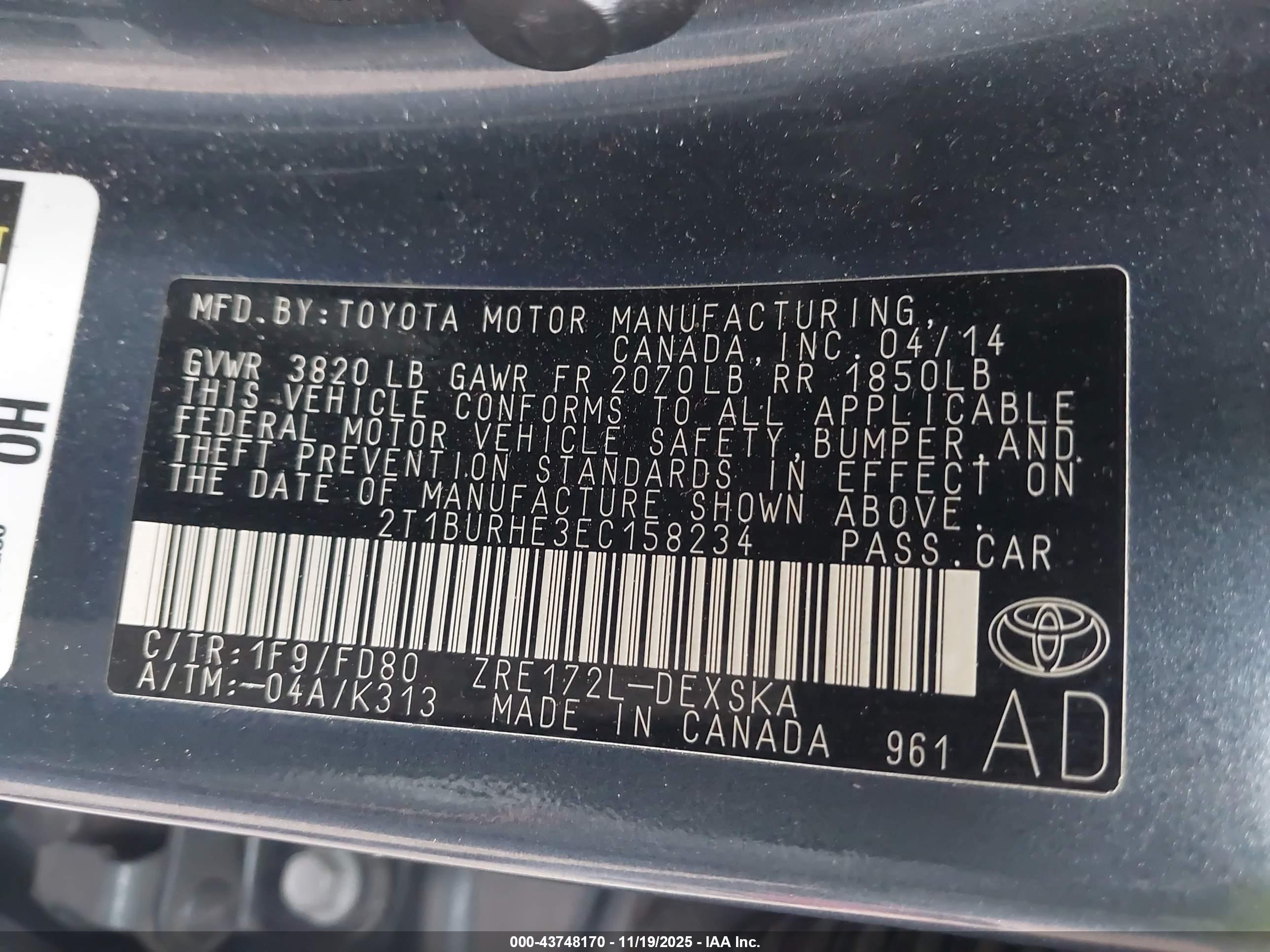 TOYOTA COROLLA image 9
