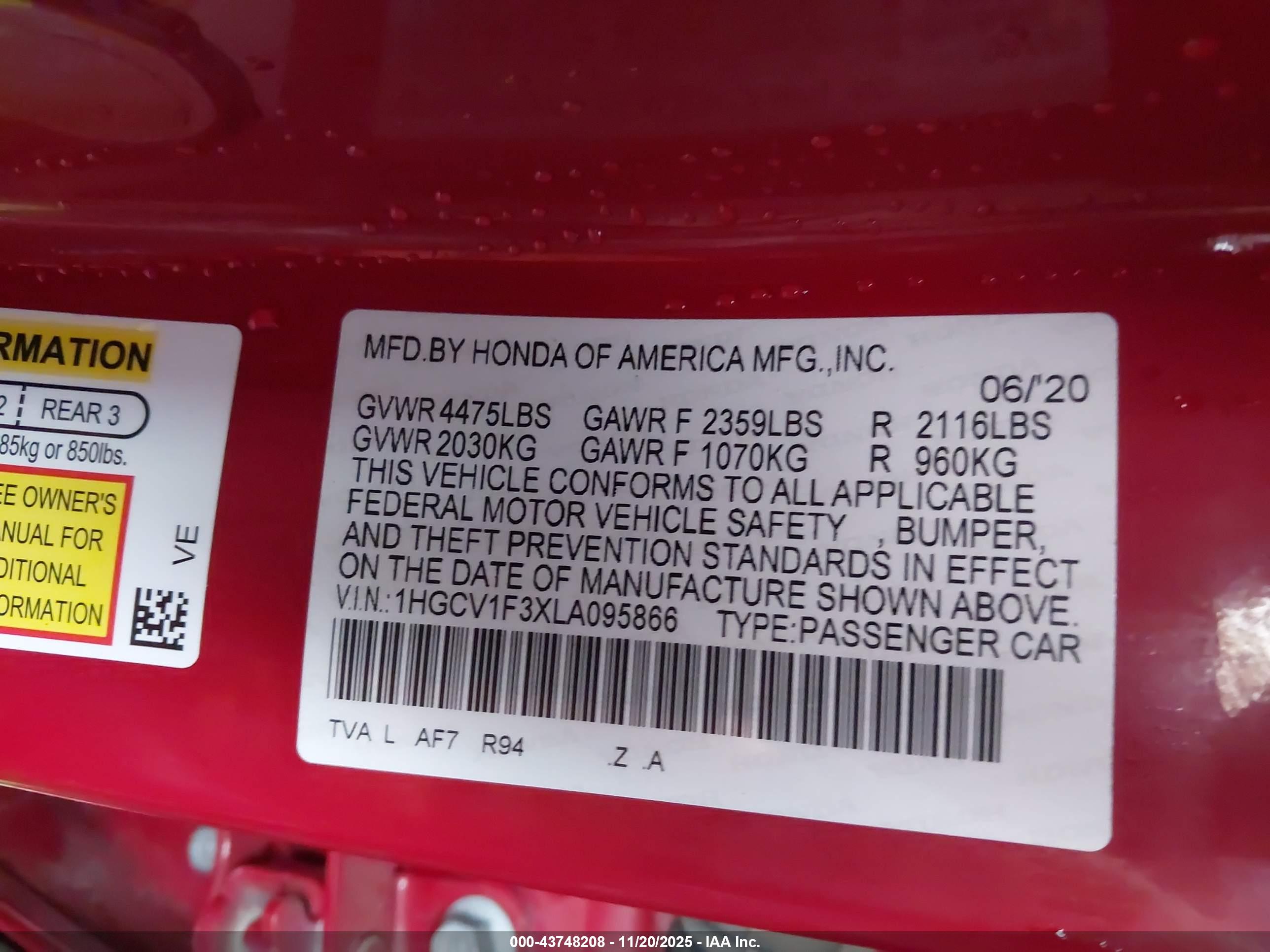 HONDA ACCORD image 9