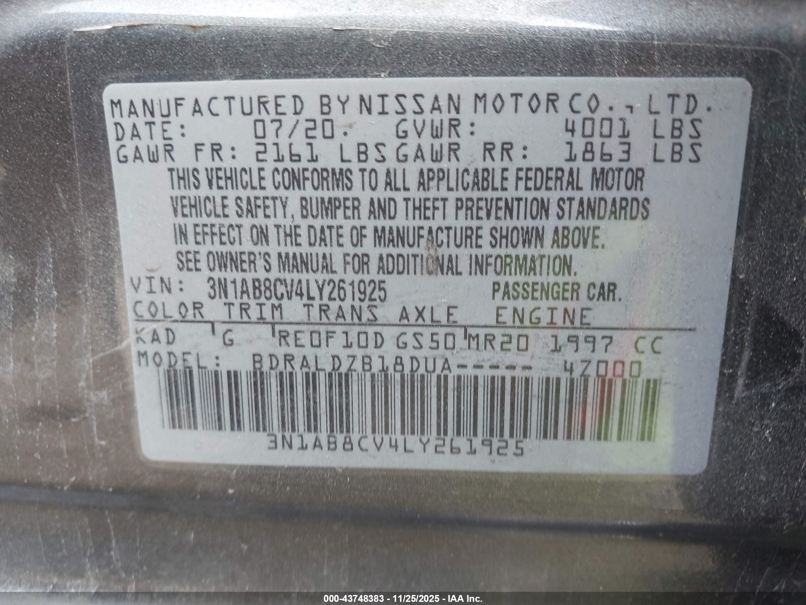 NISSAN SENTRA image 9