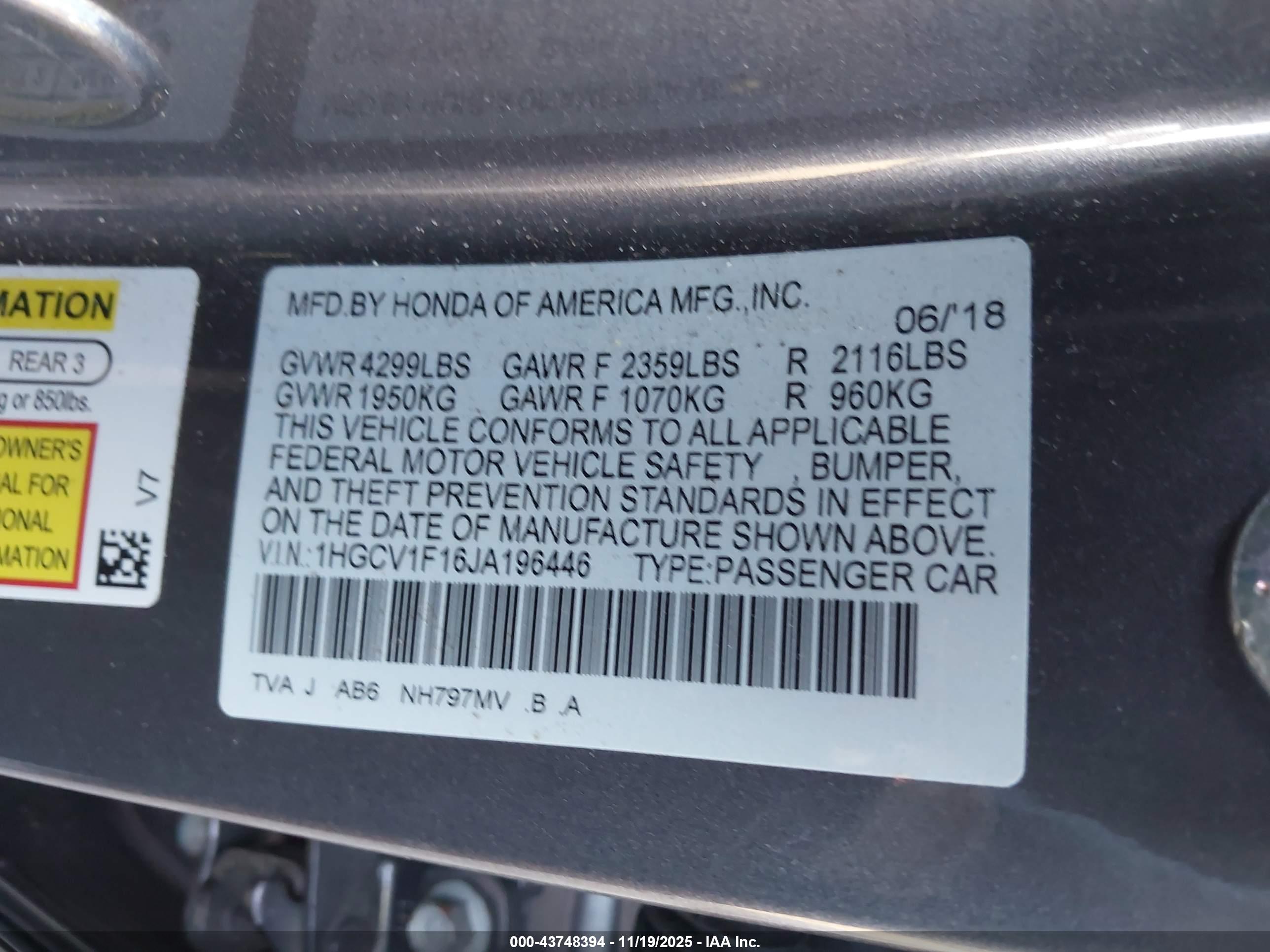 HONDA ACCORD image 9