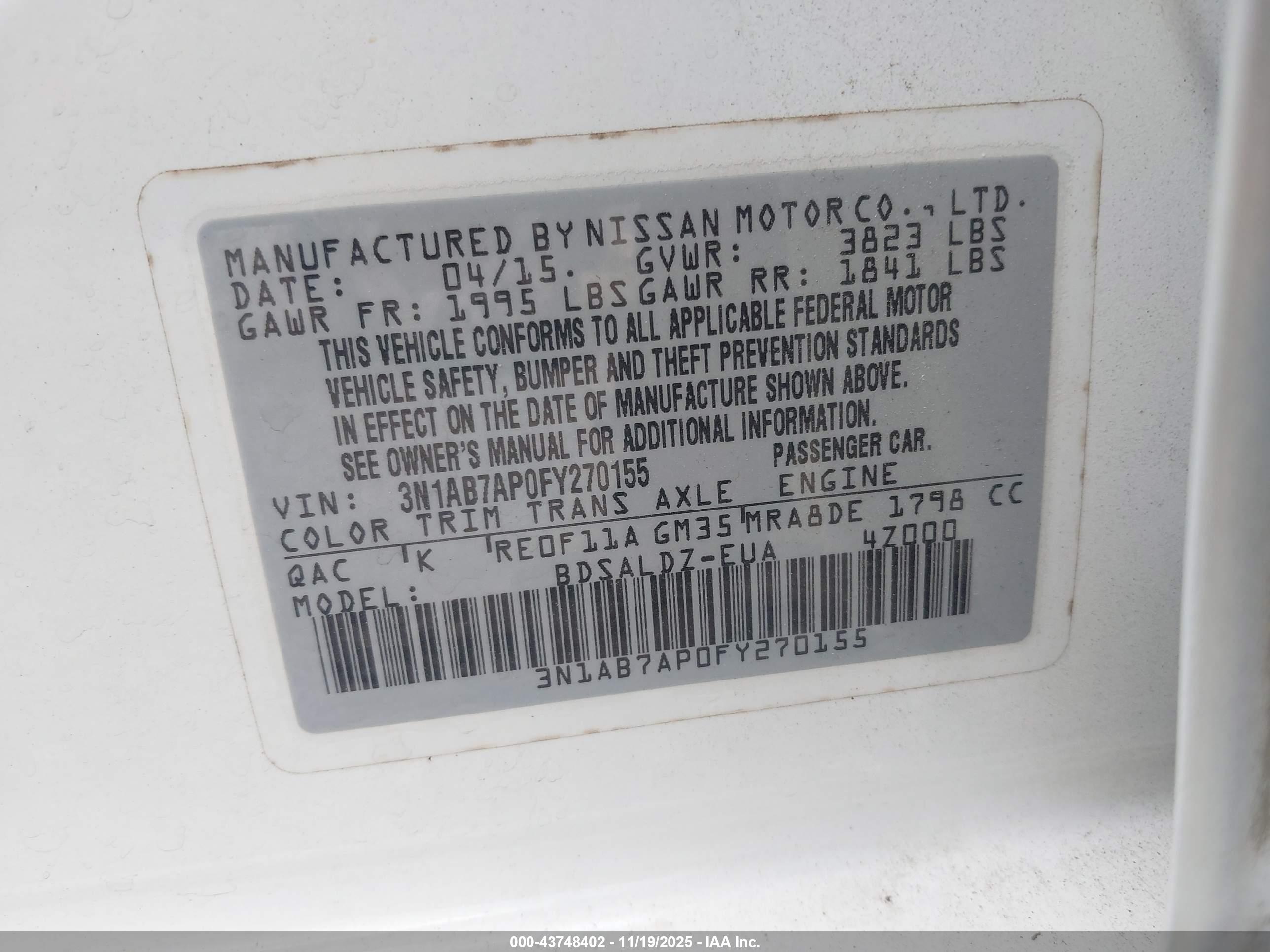 NISSAN SENTRA image 9