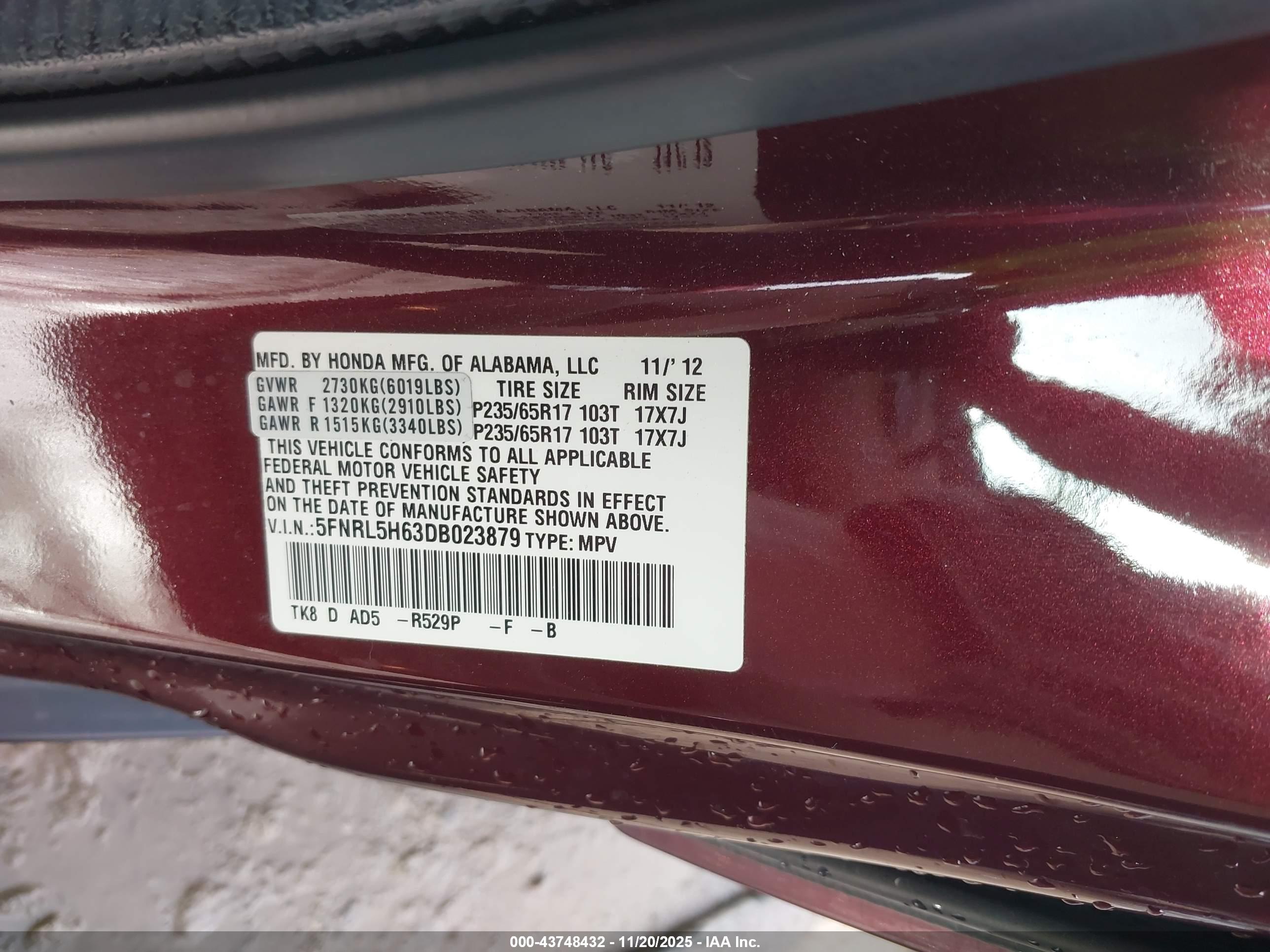 HONDA ODYSSEY image 9