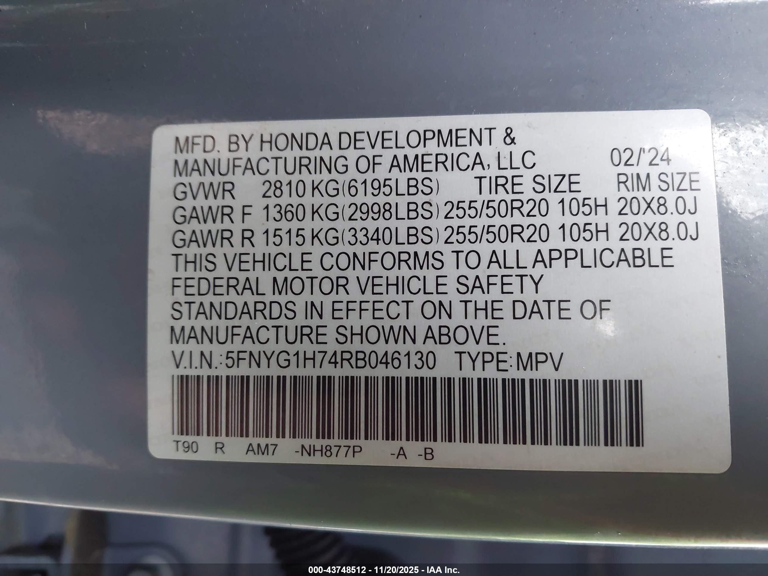 HONDA PILOT image 9