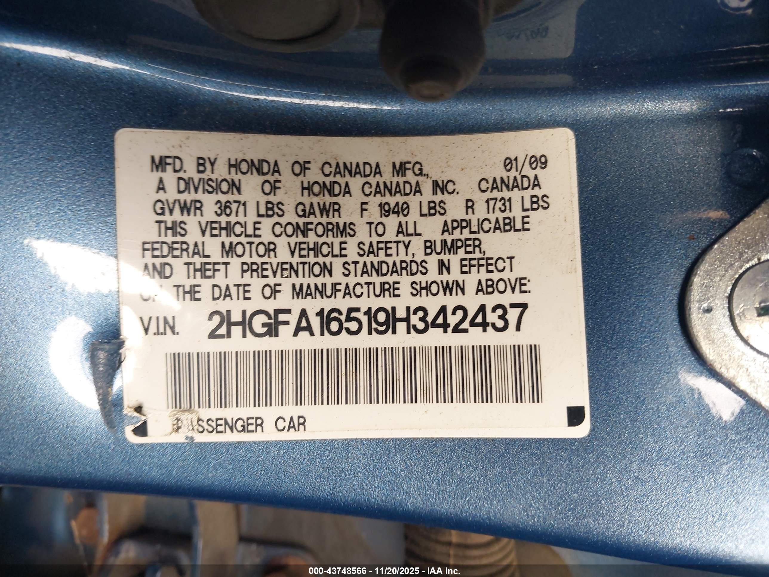 HONDA CIVIC image 9