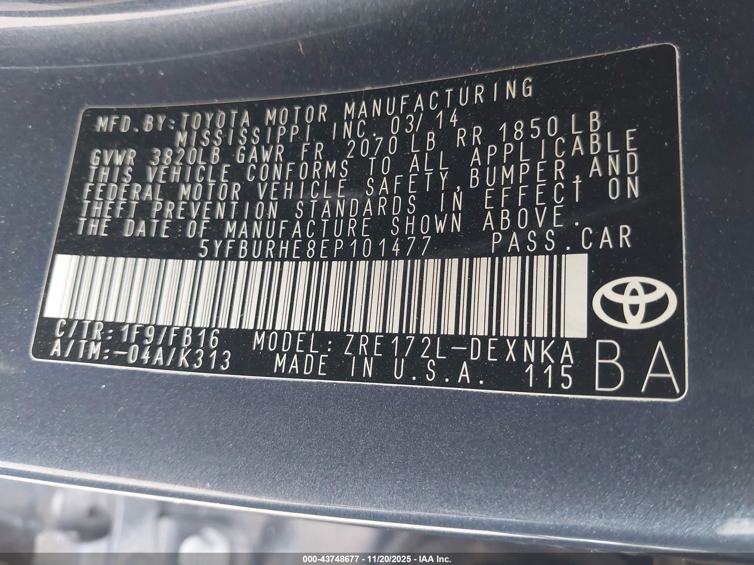 TOYOTA COROLLA image 9
