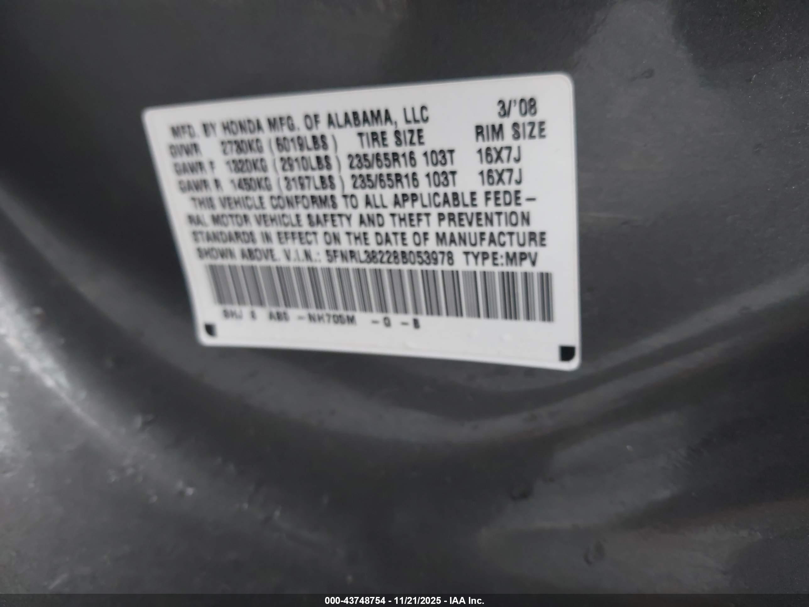 HONDA ODYSSEY image 9