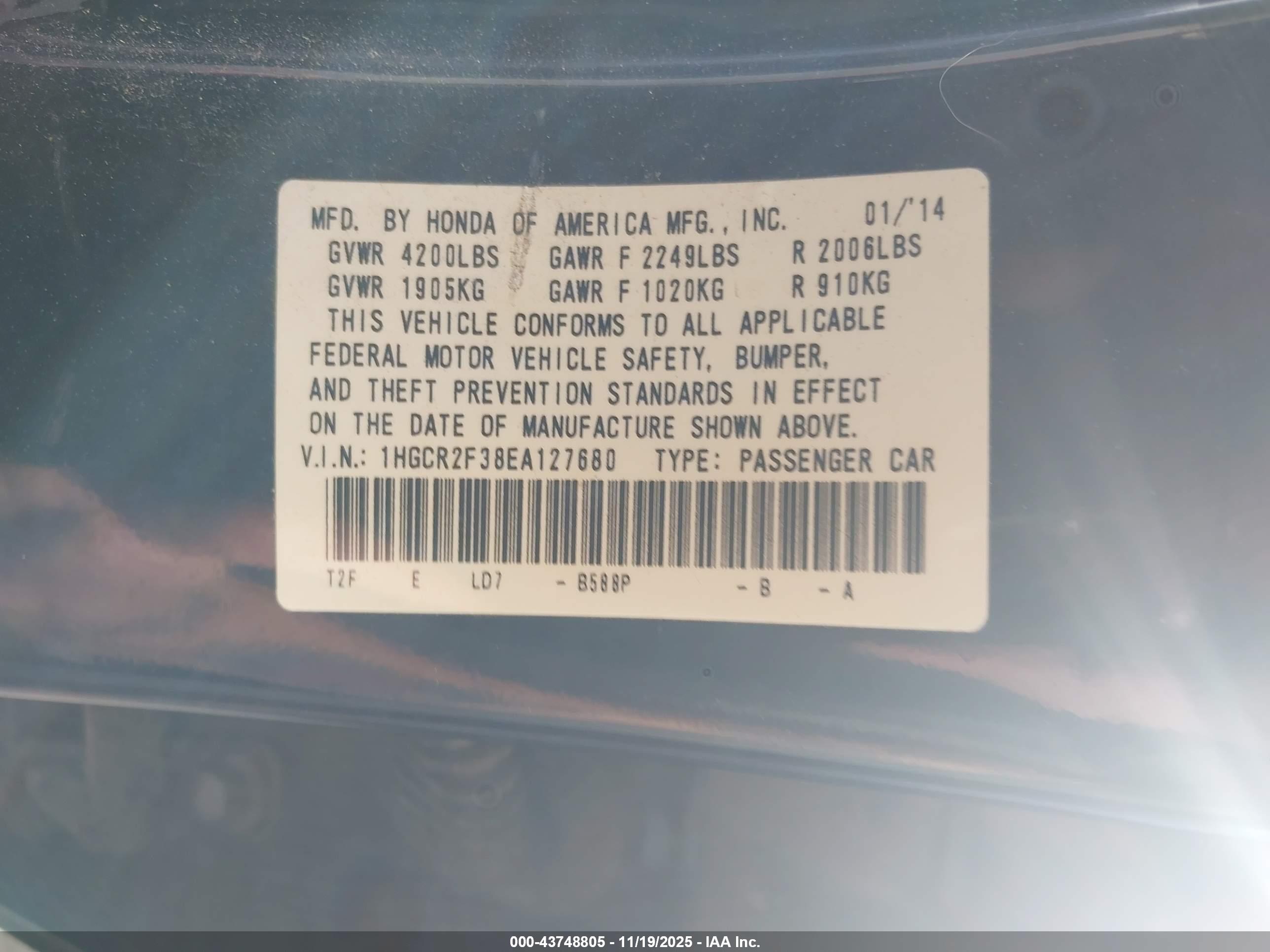 HONDA ACCORD image 9