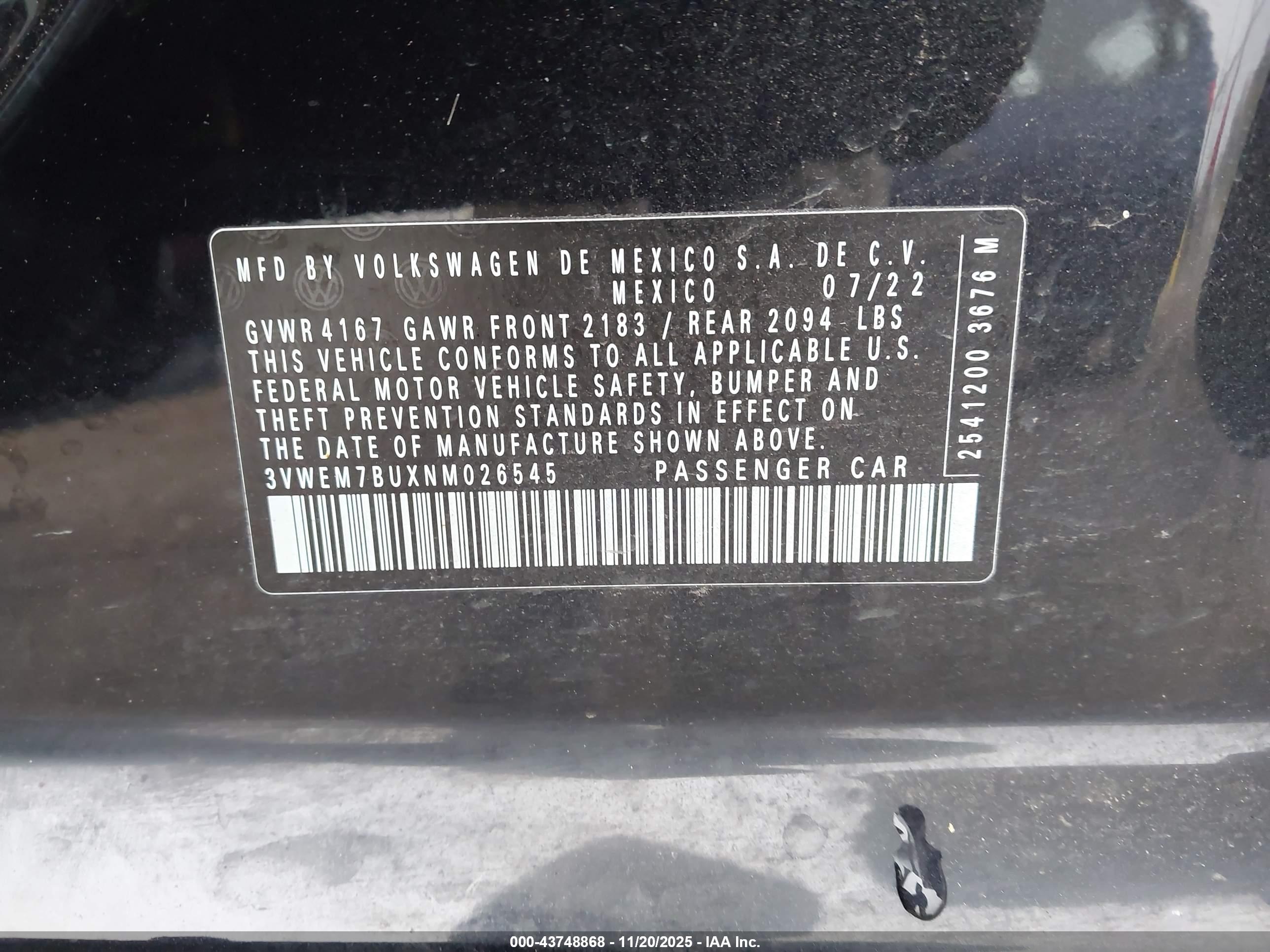VOLKSWAGEN JETTA image 9