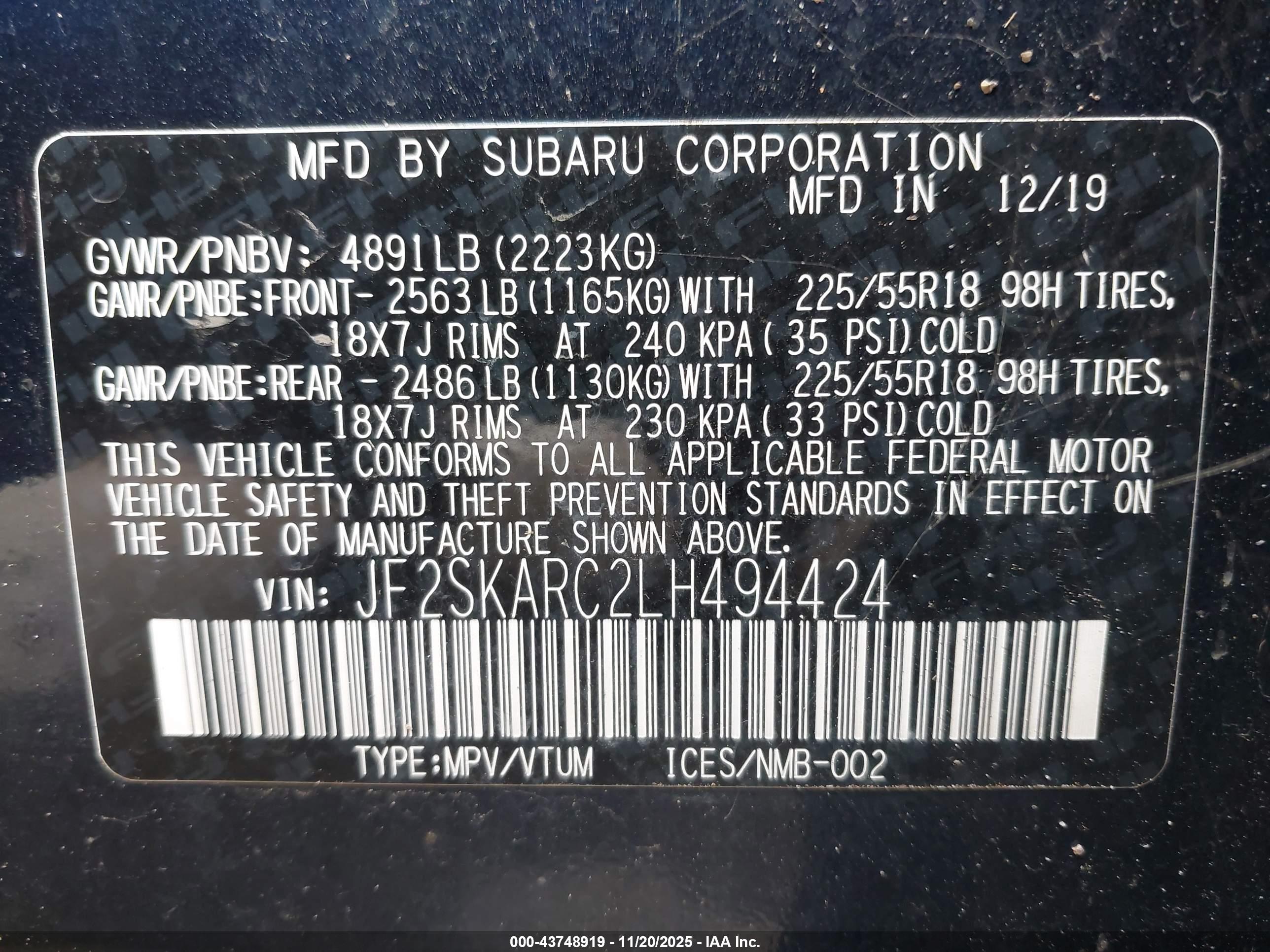 SUBARU FORESTER image 9