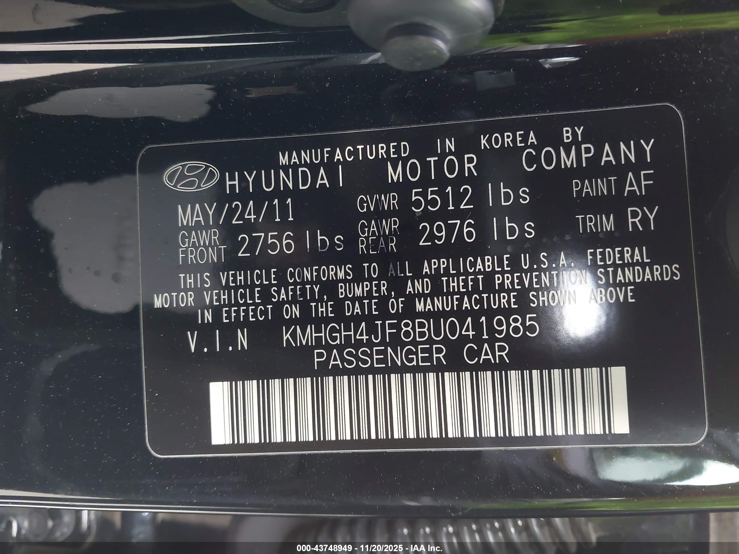 HYUNDAI EQUUS image 9